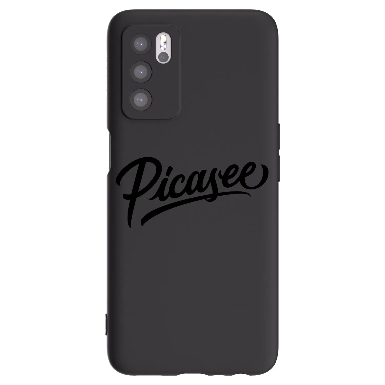 Picasee Μαύρη θήκη σιλικόνης για OPPO A16 - Picasee - old logo - black