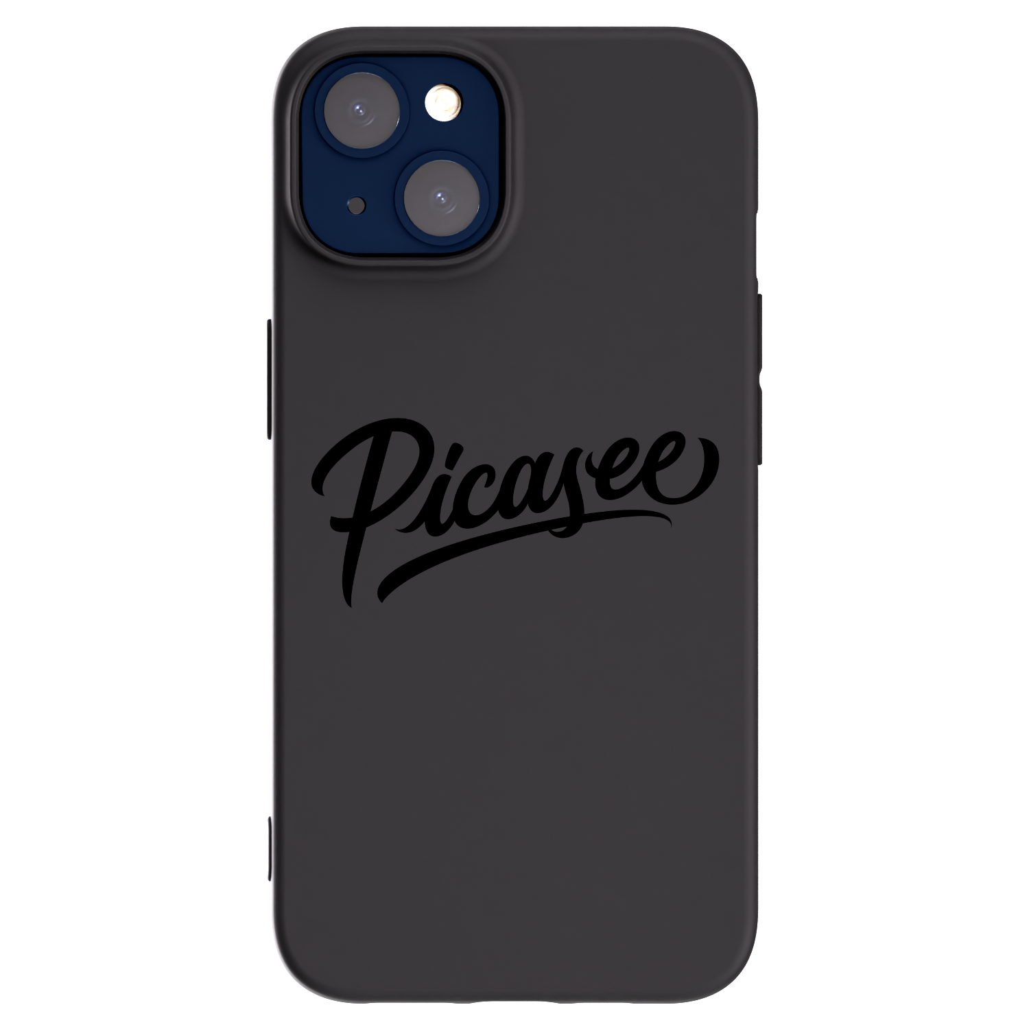 Picasee Μαύρη θήκη σιλικόνης για Apple iPhone 14 - Picasee - old logo - black