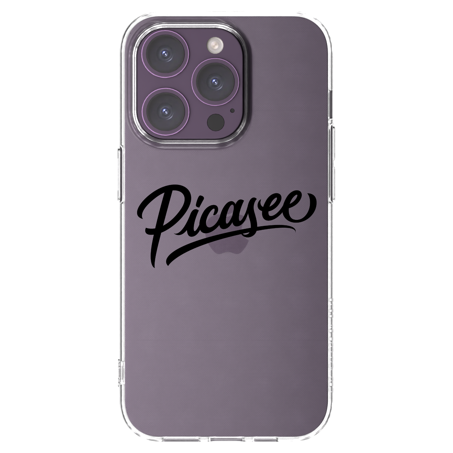 Picasee διαφανής θήκη σιλικόνης Apple iPhone 14 Pro - Picasee - old logo - black