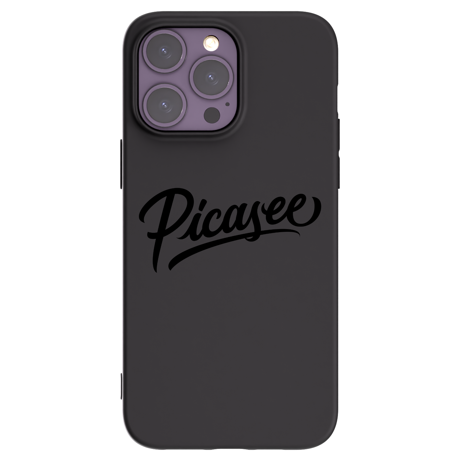 Picasee Μαύρη θήκη σιλικόνης για Apple iPhone 14 Pro Max - Picasee - old logo - black