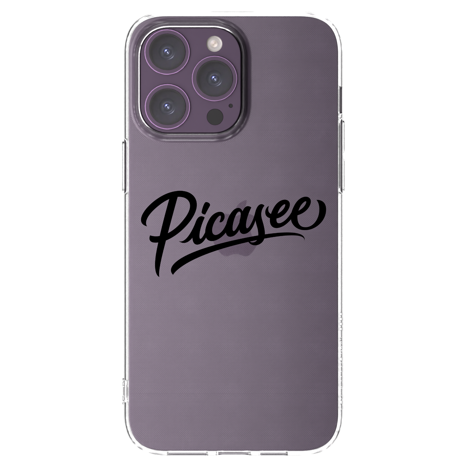 Picasee διαφανής θήκη σιλικόνης Apple iPhone 14 Pro Max - Picasee - old logo - black