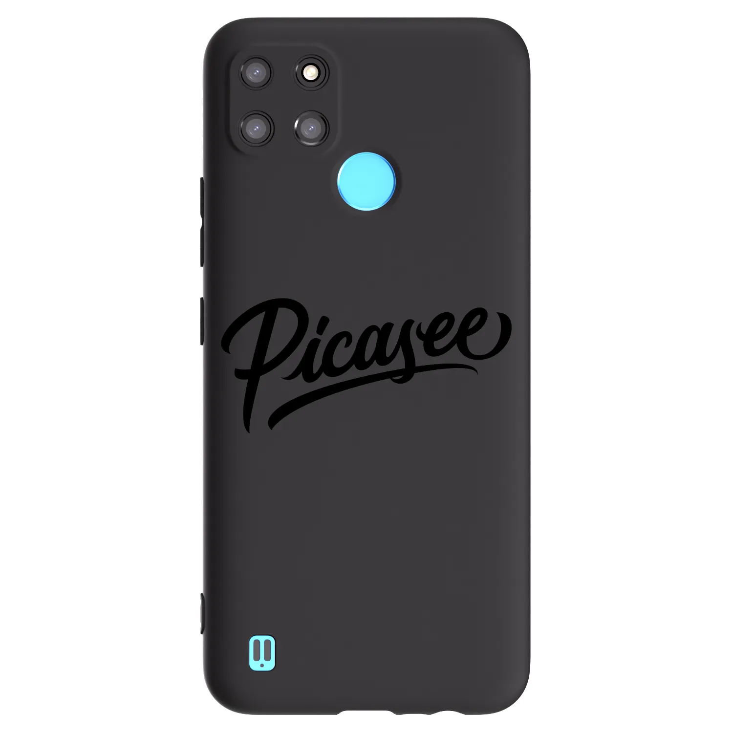 Picasee Μαύρη θήκη σιλικόνης για Realme C21Y - Picasee - old logo - black