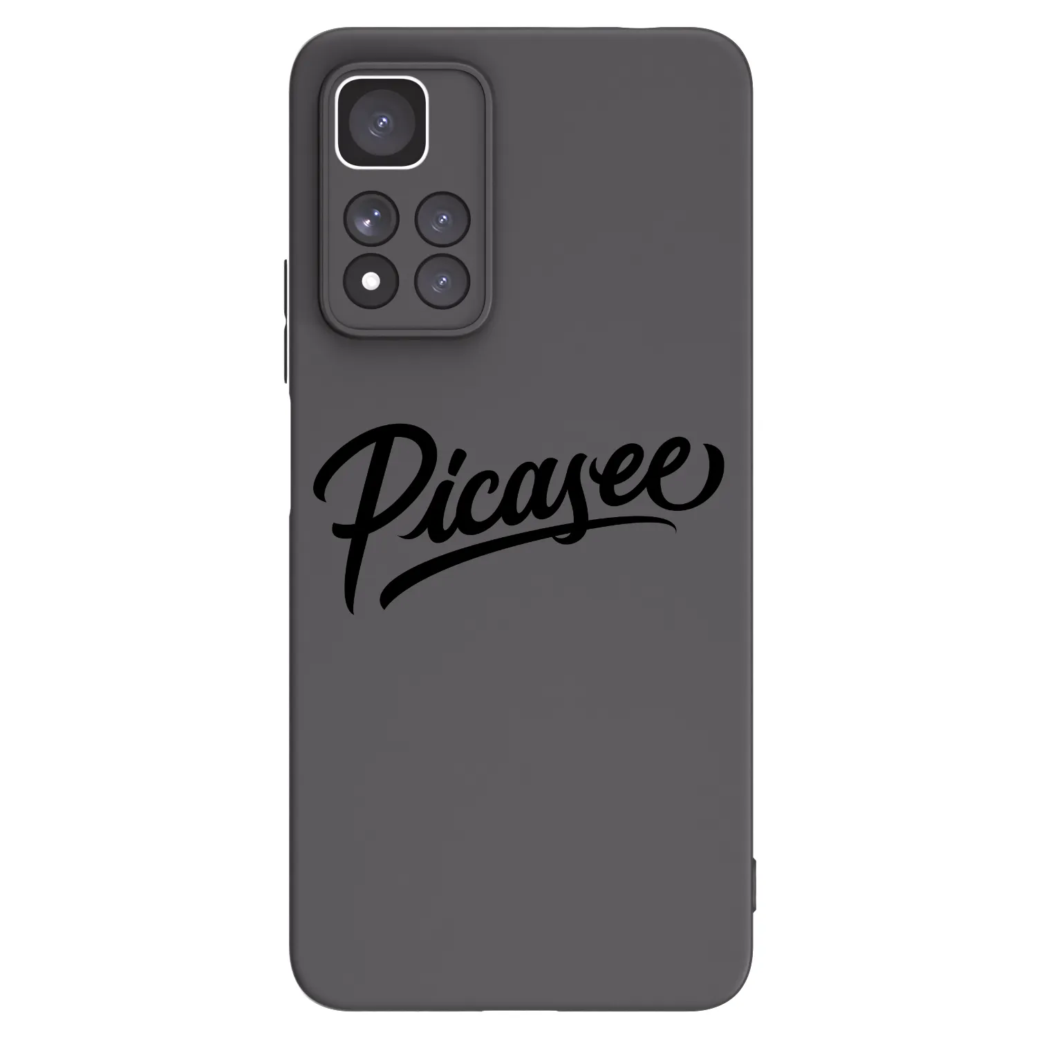 Picasee Μαύρη θήκη σιλικόνης για Xiaomi Redmi Note 11 Pro+ 5G - Picasee - old logo - black