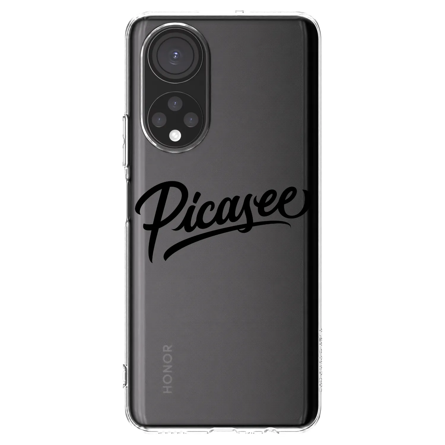 Picasee διαφανής θήκη σιλικόνης Honor X7 - Picasee - old logo - black