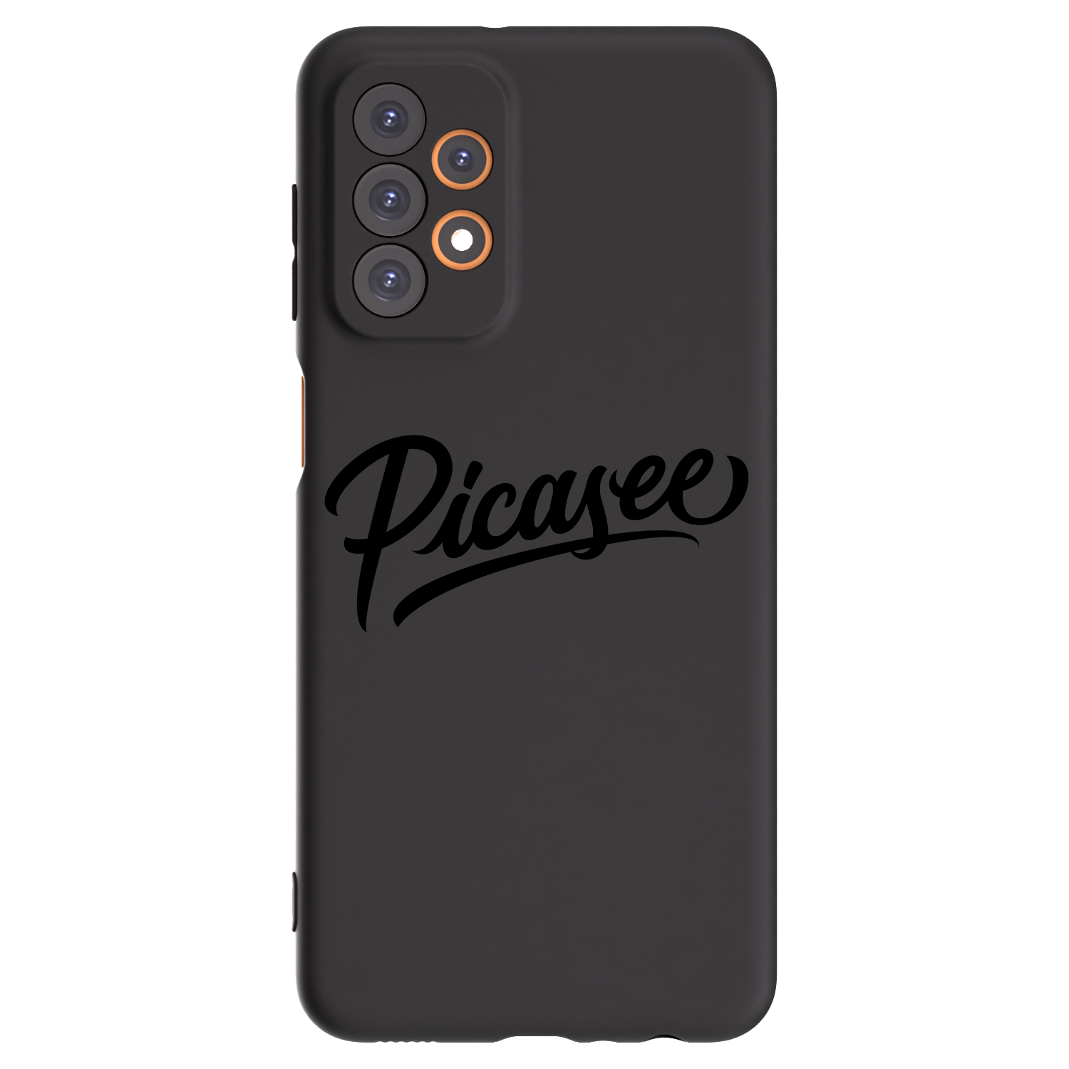 Picasee Μαύρη θήκη σιλικόνης για Samsung Galaxy A23 A235F 4G - Picasee - old logo - black