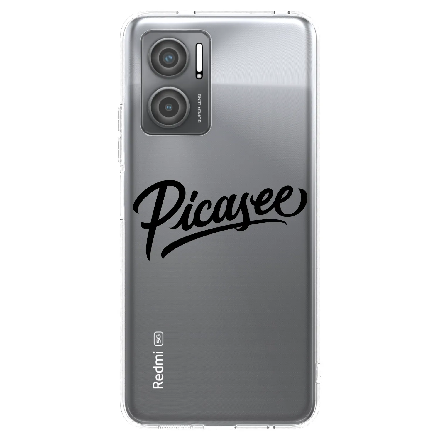 Picasee διαφανής θήκη σιλικόνης Xiaomi Redmi 10 5G - Picasee - old logo - black