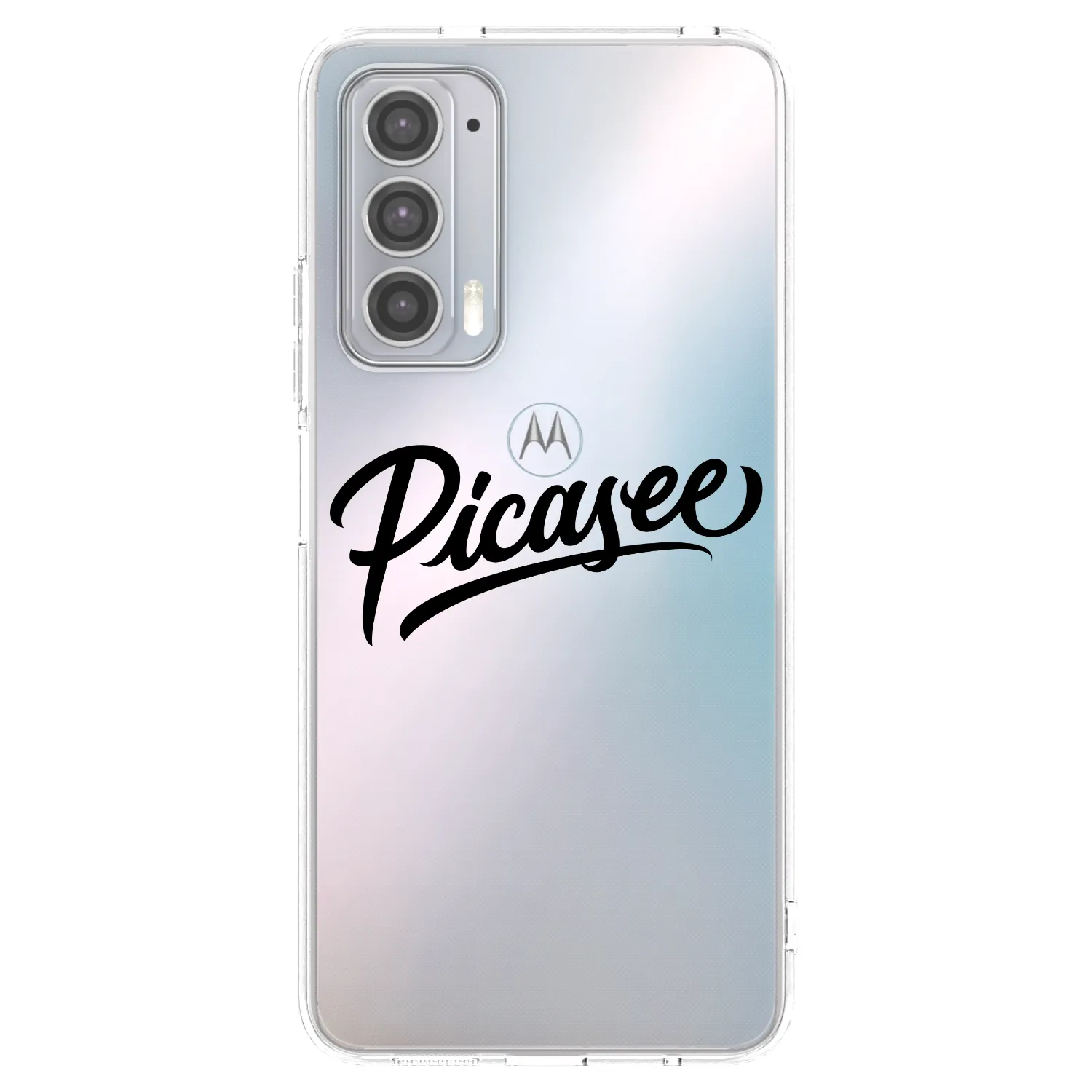 Picasee διαφανής θήκη σιλικόνης Motorola Edge 20 - Picasee - old logo - black