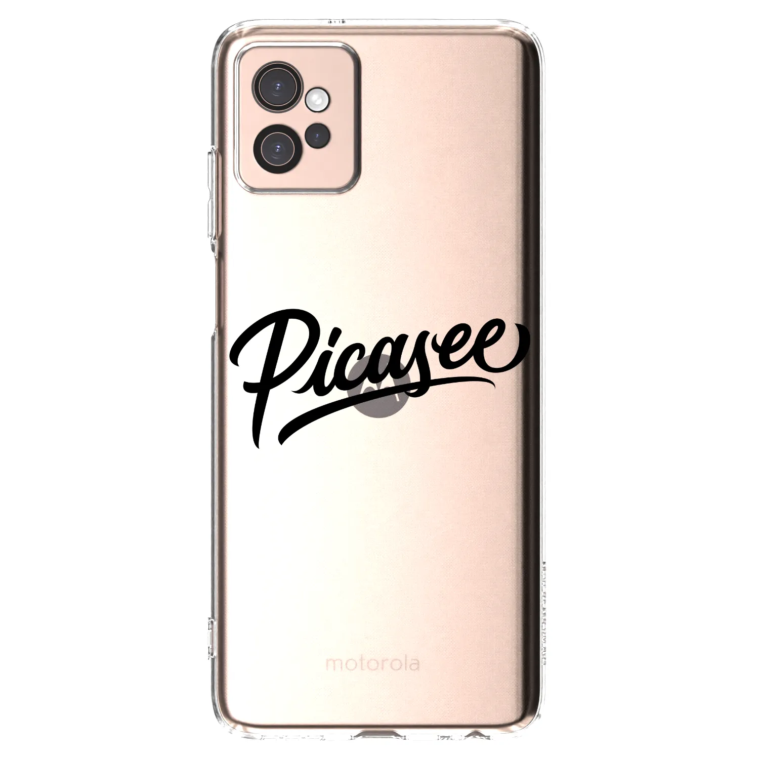 Picasee διαφανής θήκη σιλικόνης Motorola Moto G32 - Picasee - old logo - black