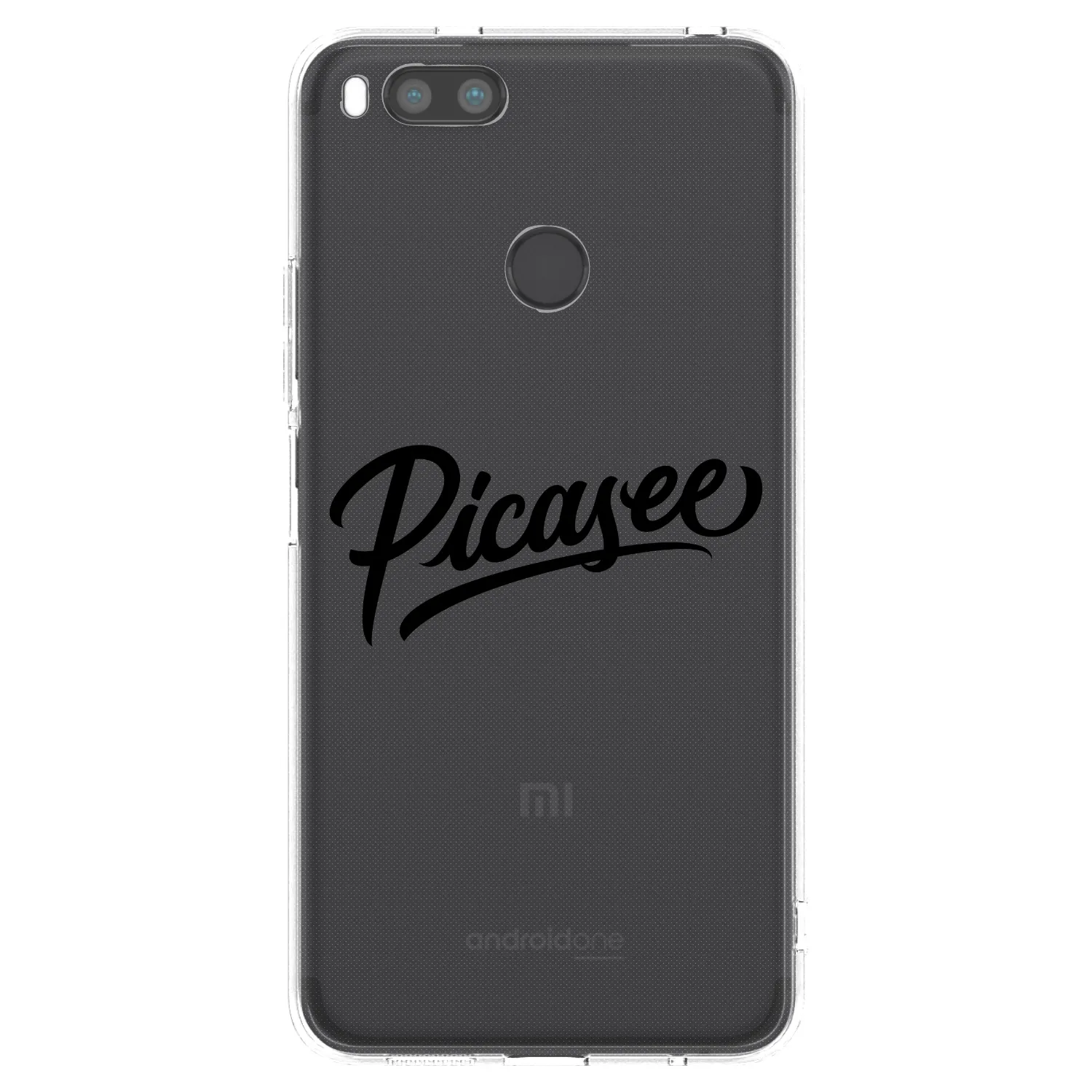 Picasee διαφανής θήκη σιλικόνης Xiaomi Redmi A1 - Picasee - old logo - black