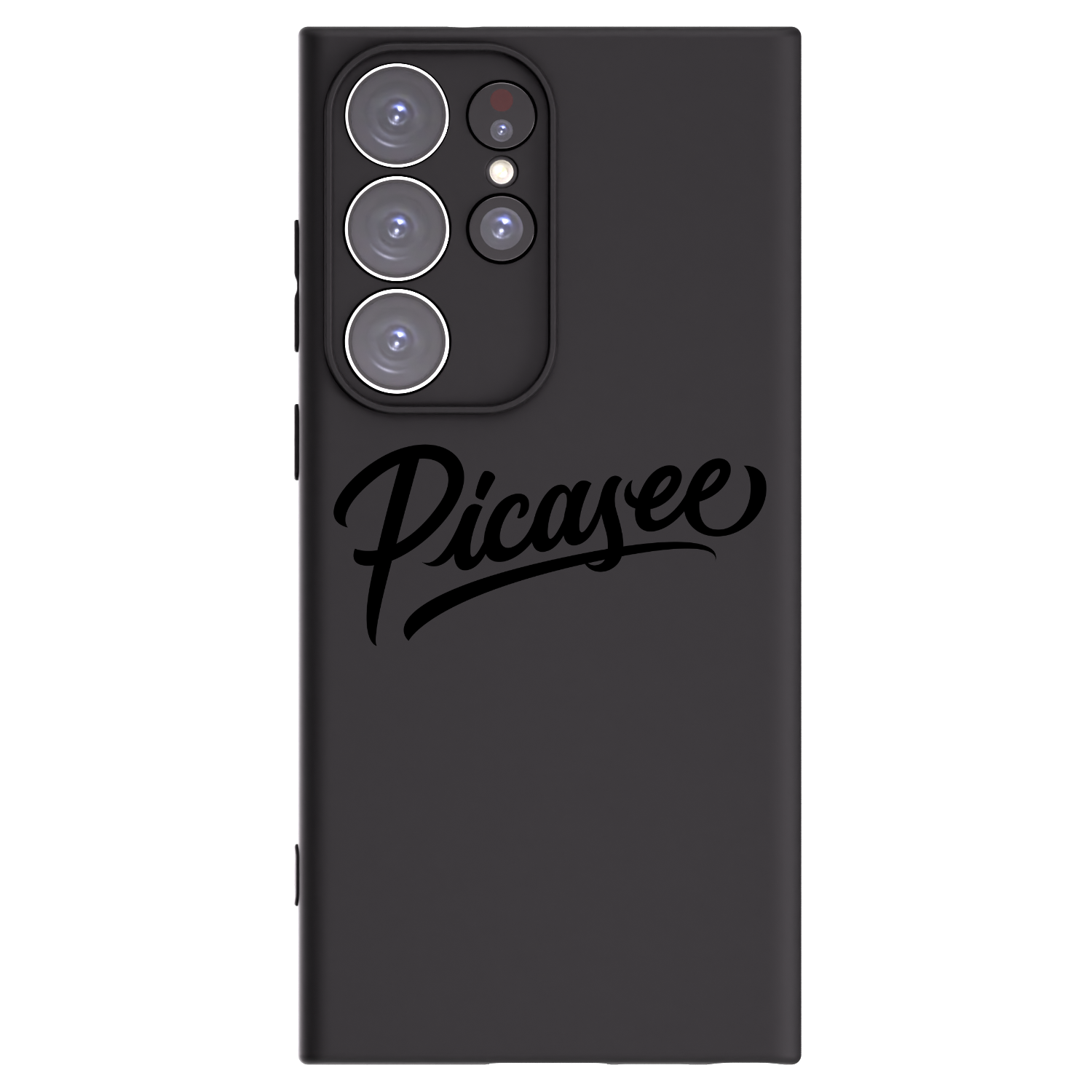 Picasee Μαύρη θήκη σιλικόνης για Samsung Galaxy S23 Ultra 5G - Picasee - old logo - black