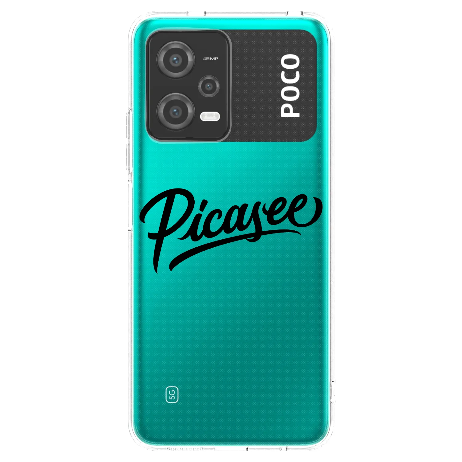 Picasee διαφανής θήκη σιλικόνης Xiaomi Poco X5 - Picasee - old logo - black