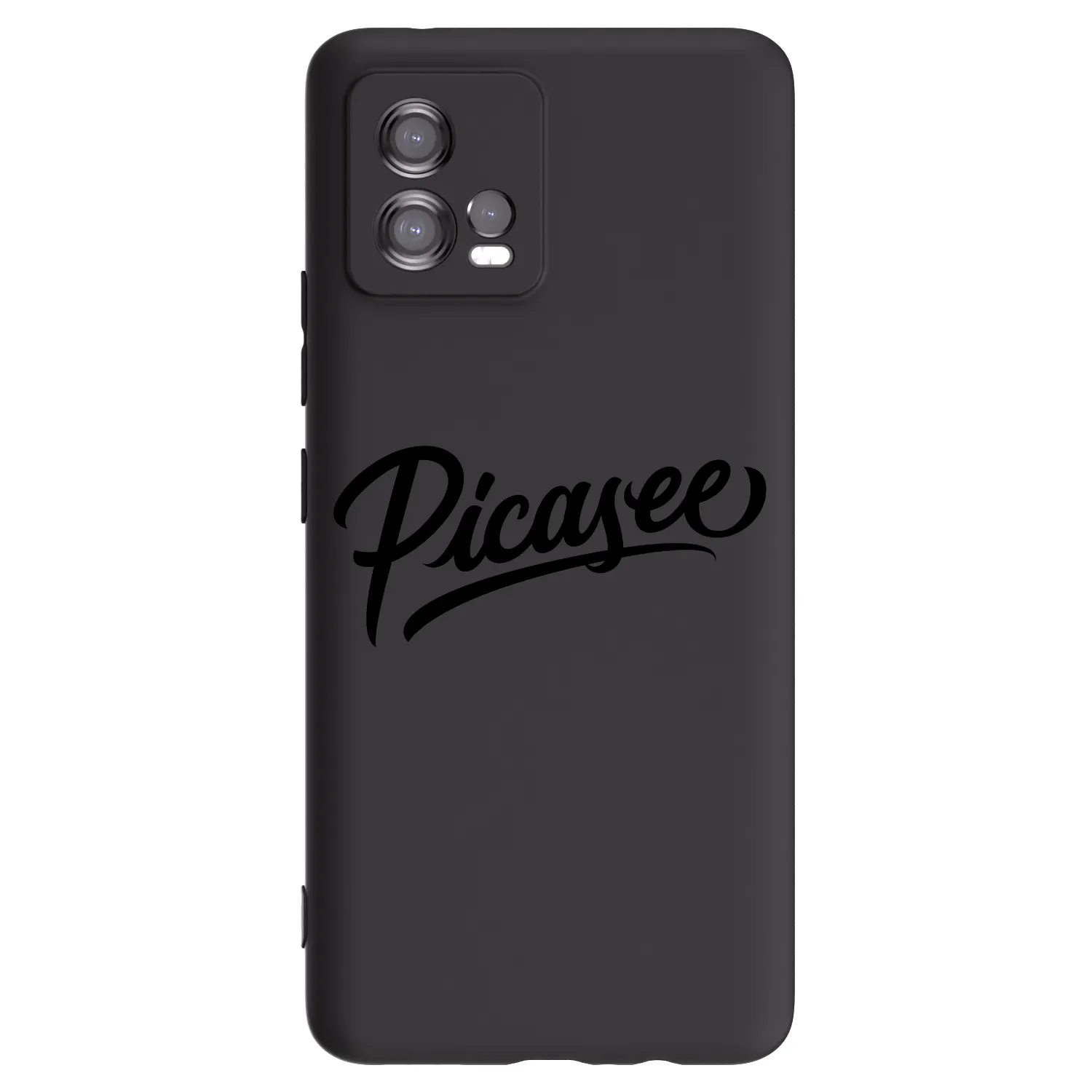 Picasee Μαύρη θήκη σιλικόνης για Motorola Moto G72 - Picasee - old logo - black