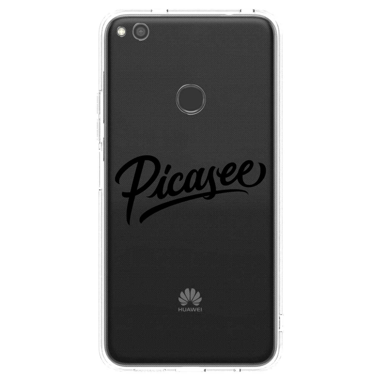 Picasee διαφανής θήκη σιλικόνης Huawei P9 Lite 2017 - Picasee - old logo - black