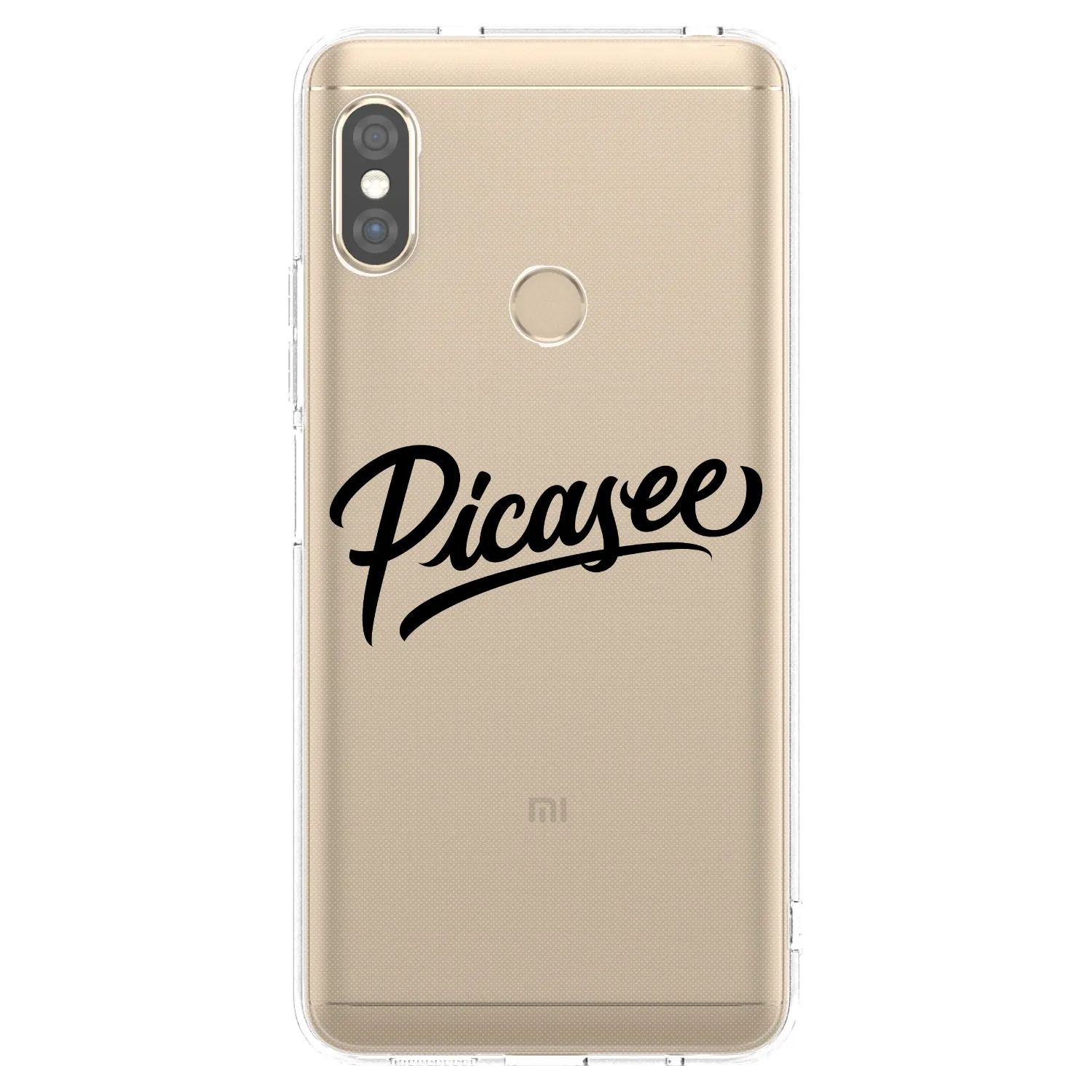 Picasee διαφανής θήκη σιλικόνης Xiaomi Redmi Note 5 Global - Picasee - old logo - black