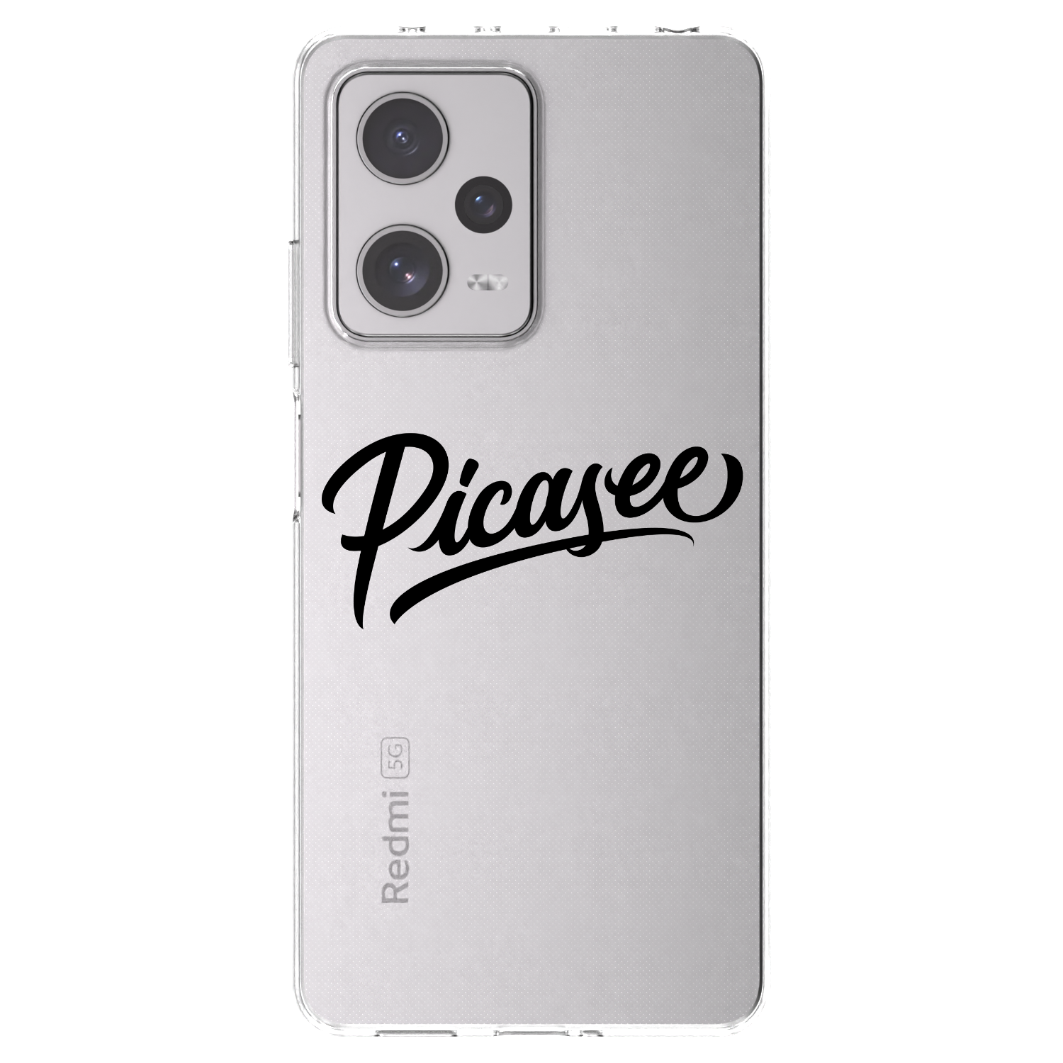 Picasee διαφανής θήκη σιλικόνης Xiaomi Redmi Note 12 Pro+ 5G - Picasee - old logo - black