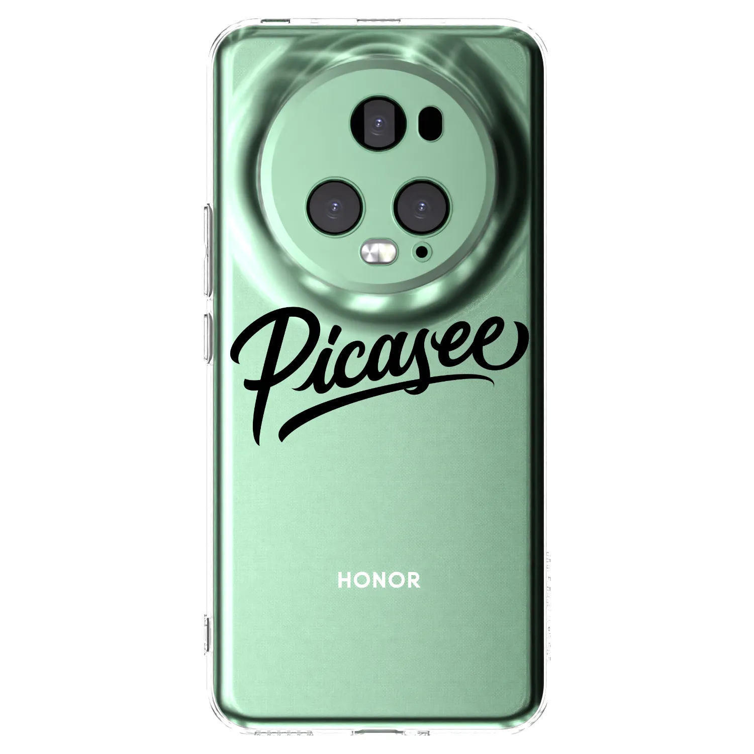 Picasee διαφανής θήκη σιλικόνης Honor Magic5 Pro - Picasee - old logo - black