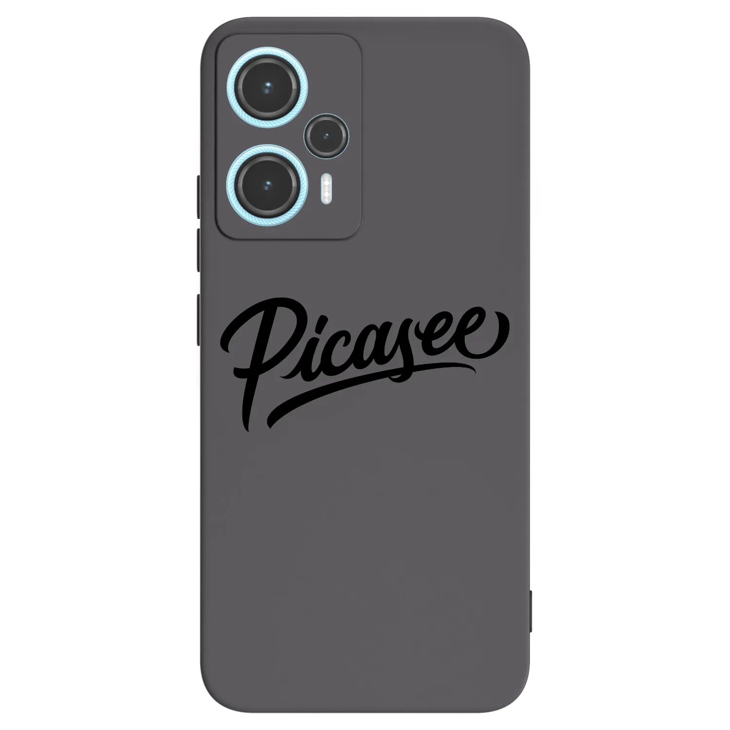 Picasee Μαύρη θήκη σιλικόνης για Xiaomi Poco F5 - Picasee - old logo - black