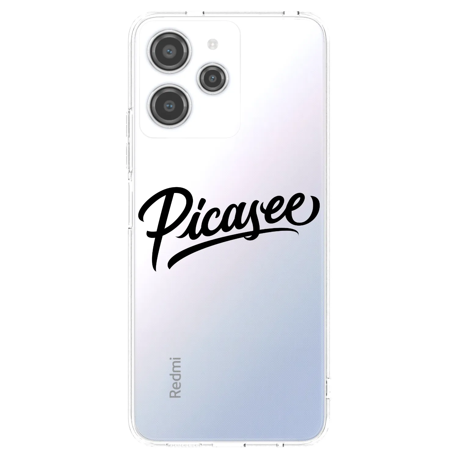 Picasee διαφανής θήκη σιλικόνης Xiaomi Redmi 12 4G - Picasee - old logo - black