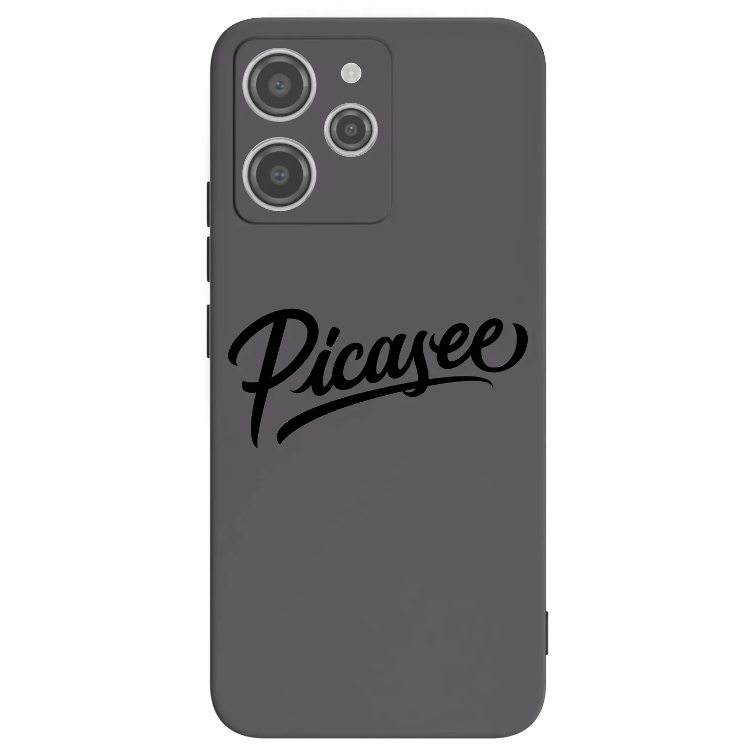 Picasee Μαύρη θήκη σιλικόνης για Xiaomi Redmi 12 4G - Picasee - old logo - black