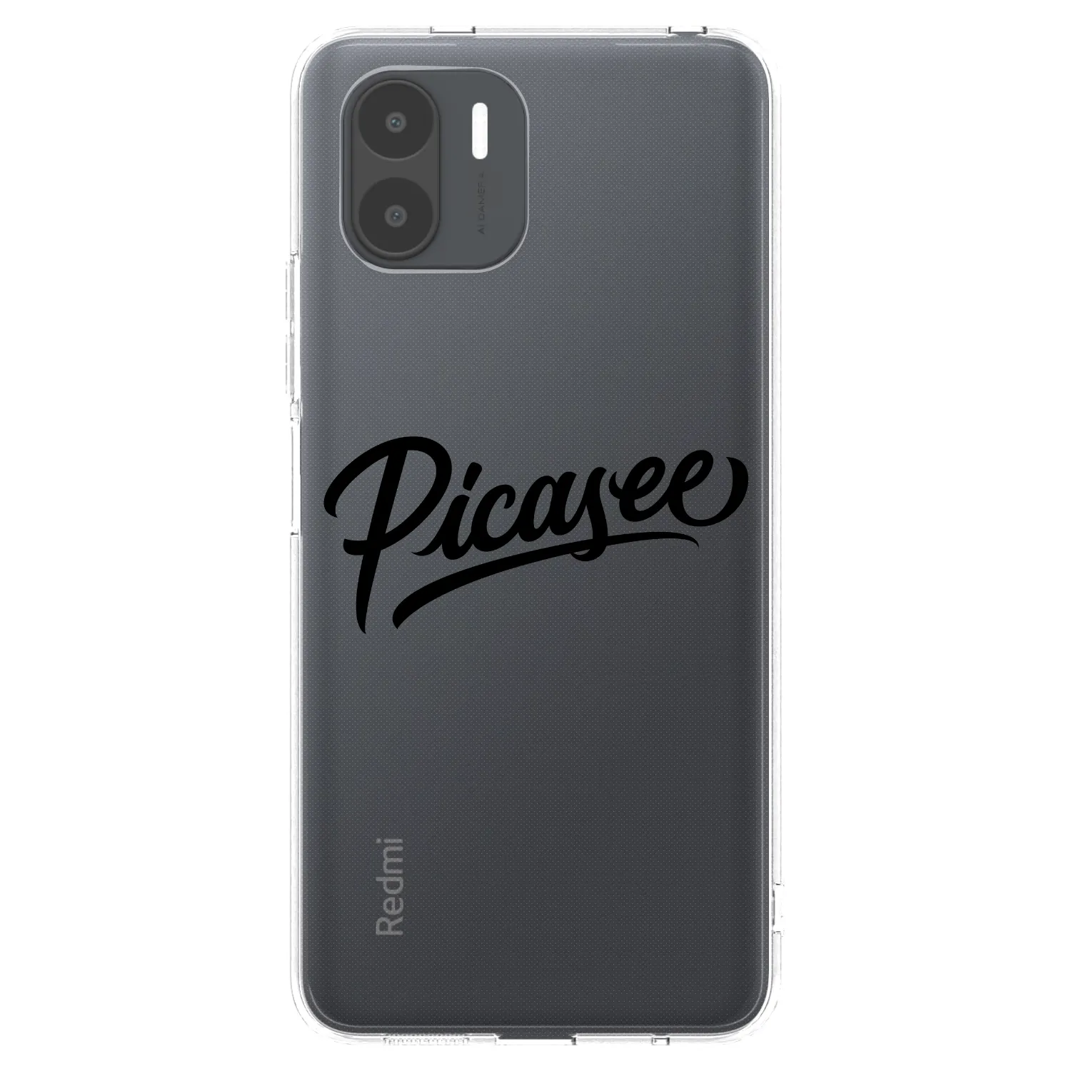 Picasee διαφανής θήκη σιλικόνης Xiaomi Redmi A2 - Picasee - old logo - black