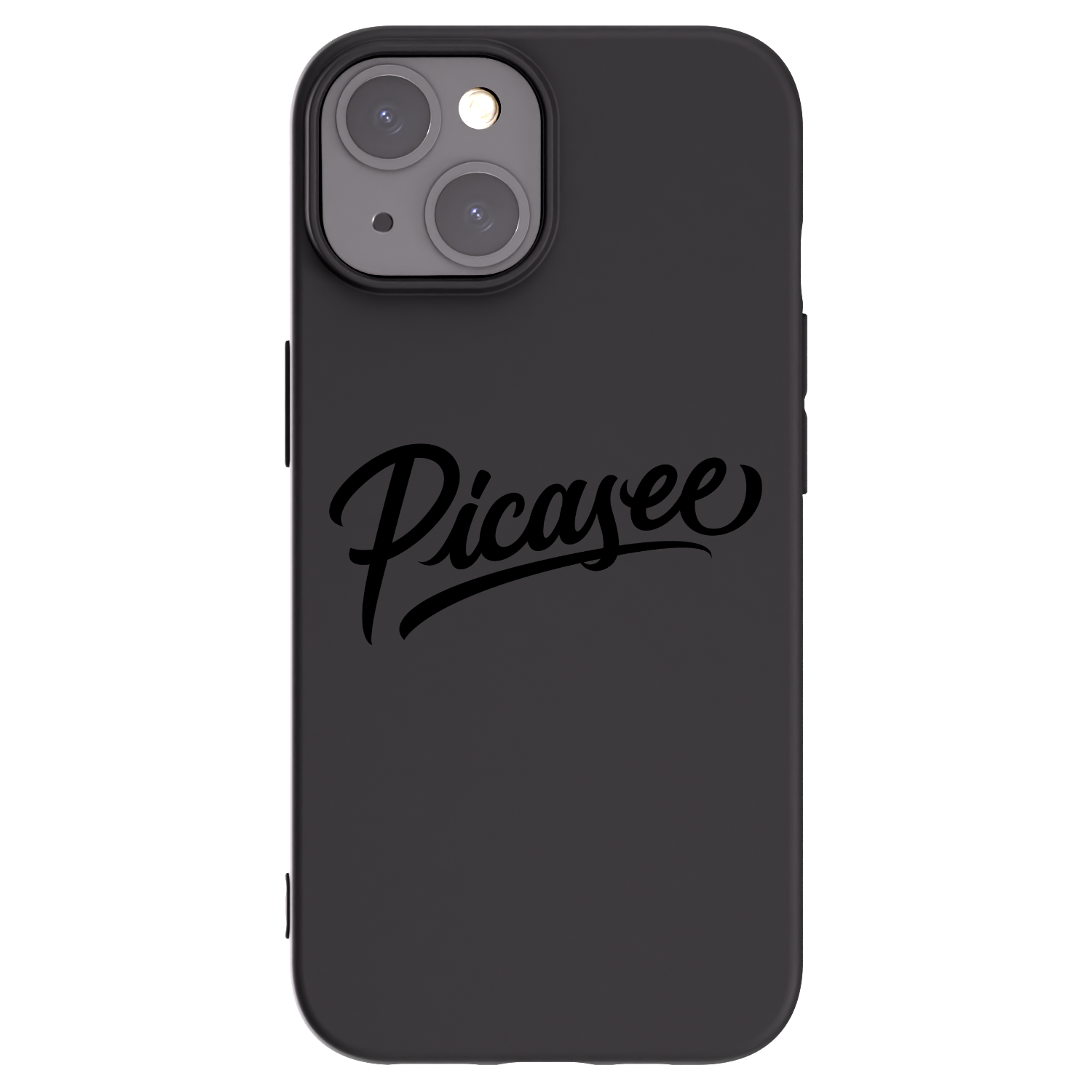 Picasee Μαύρη θήκη σιλικόνης για Apple iPhone 15 - Picasee - old logo - black