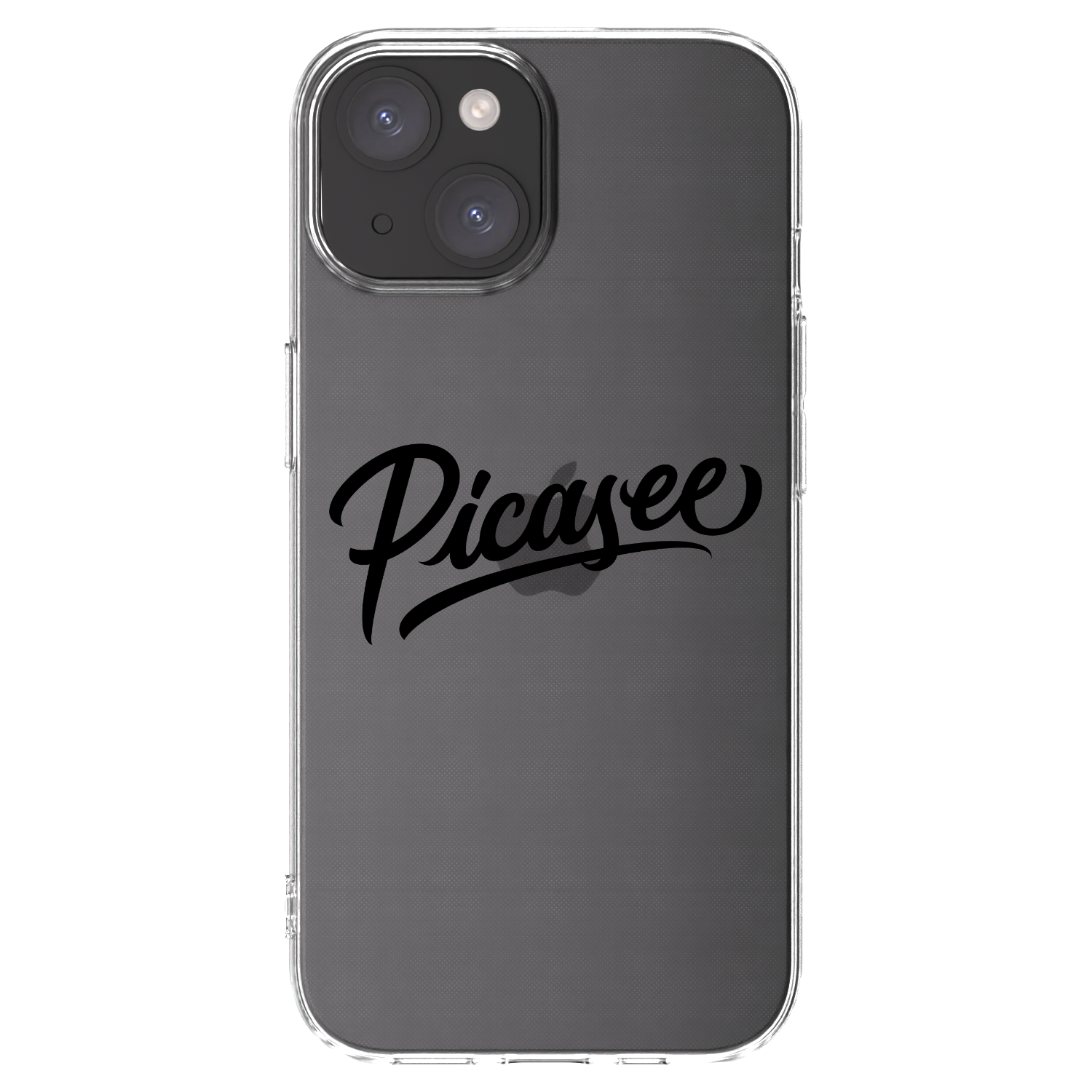 Picasee διαφανής θήκη σιλικόνης Apple iPhone 15 - Picasee - old logo - black