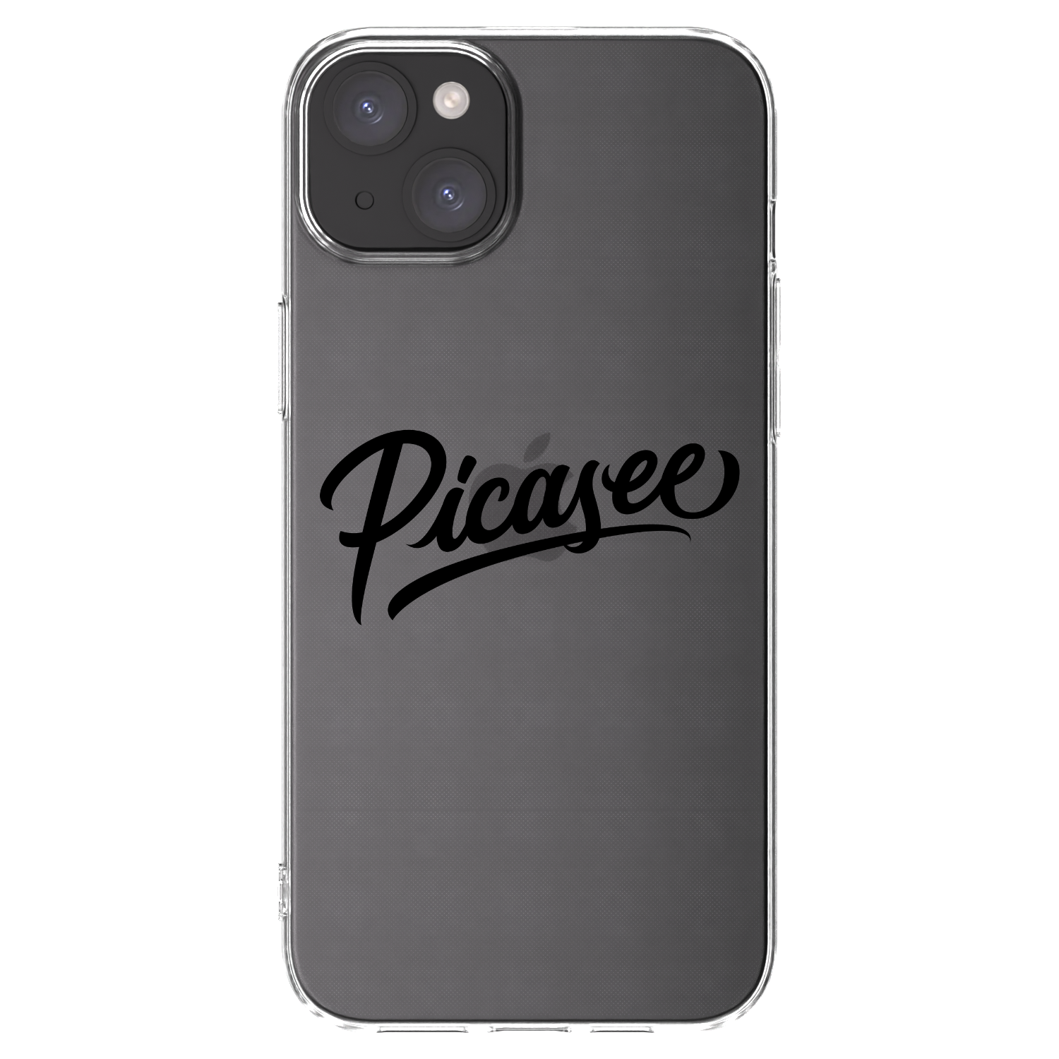 Picasee διαφανής θήκη σιλικόνης Apple iPhone 15 Plus - Picasee - old logo - black