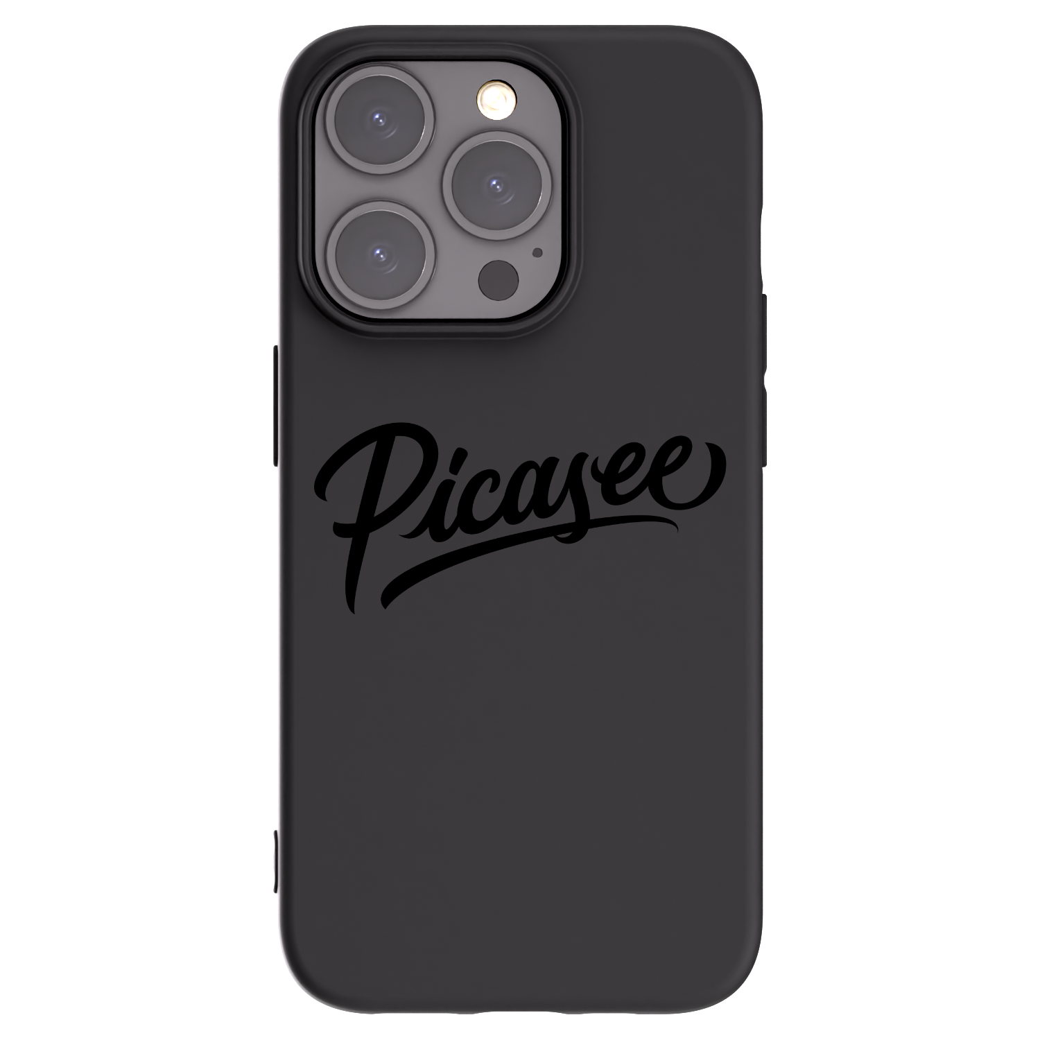 Picasee Μαύρη θήκη σιλικόνης για Apple iPhone 15 Pro - Picasee - old logo - black