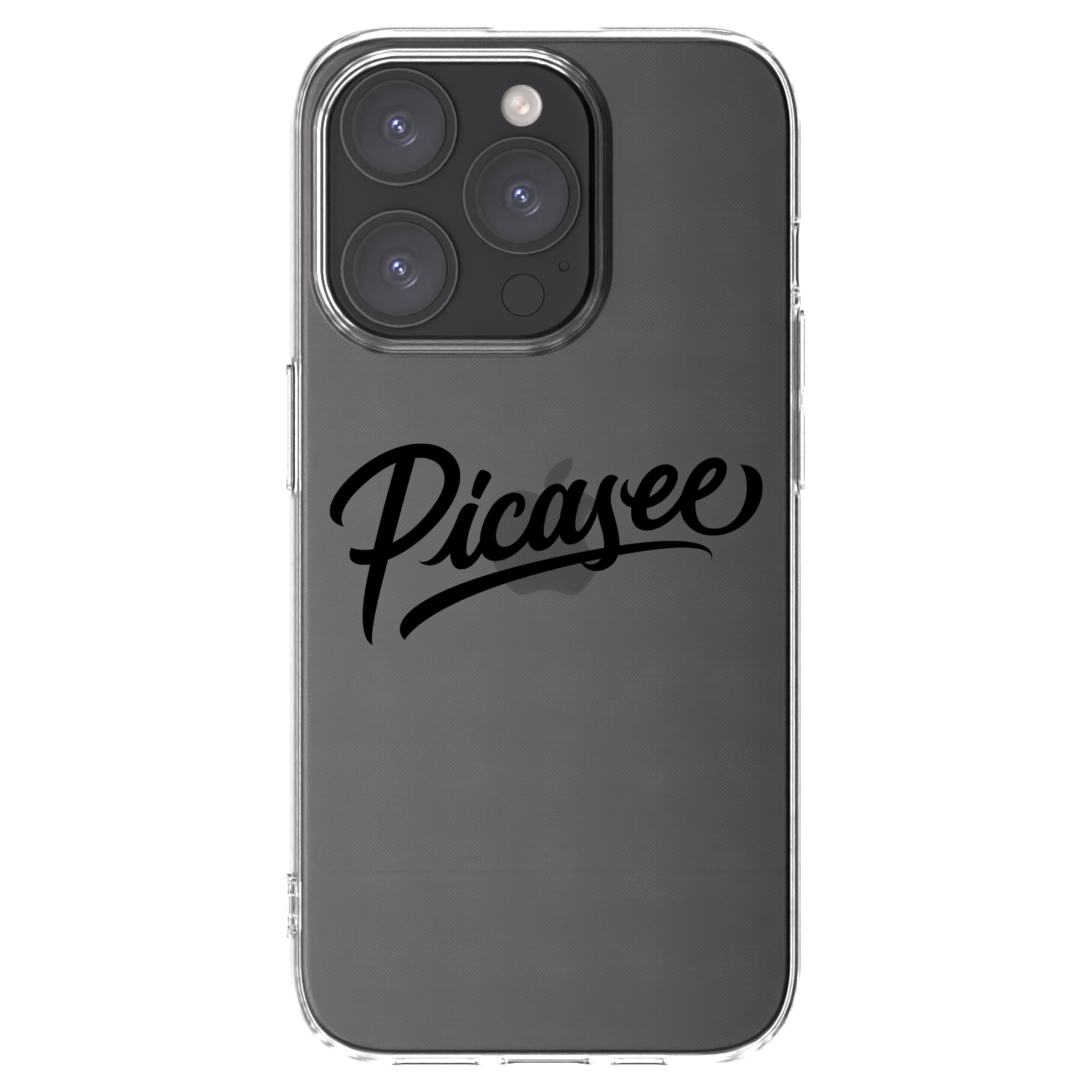 Picasee διαφανής θήκη σιλικόνης Apple iPhone 15 Pro - Picasee - old logo - black
