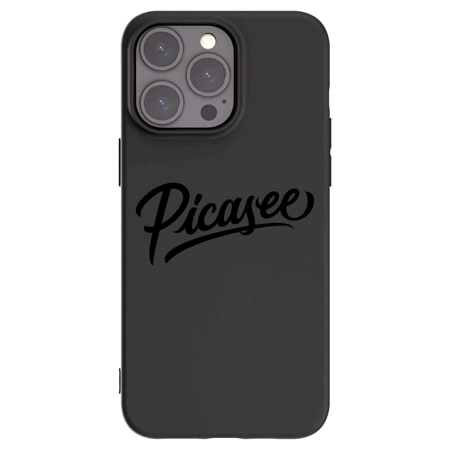 Picasee Μαύρη θήκη σιλικόνης για Apple iPhone 15 Pro Max - Picasee - old logo - black