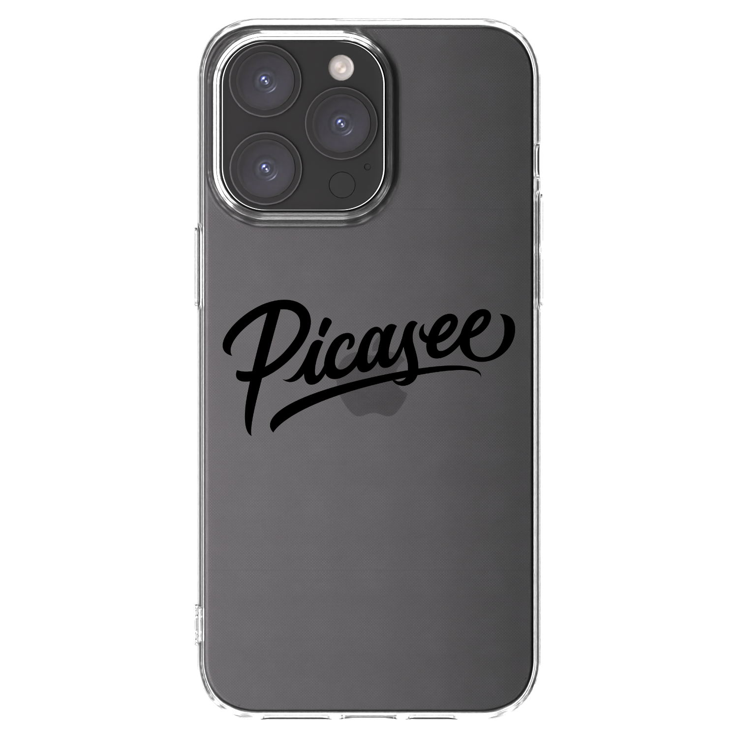 Picasee διαφανής θήκη σιλικόνης Apple iPhone 15 Pro Max - Picasee - old logo - black