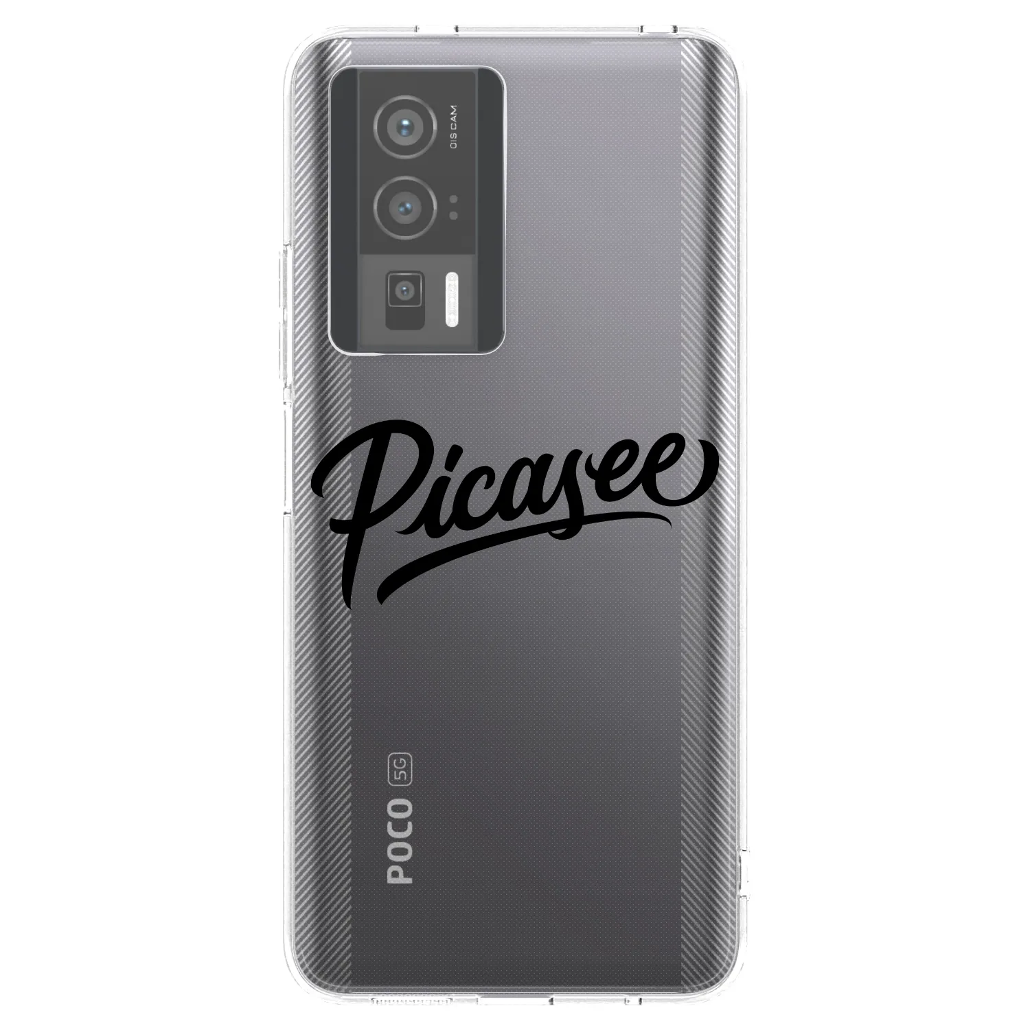 Picasee διαφανής θήκη σιλικόνης Xiaomi Poco F5 Pro 5G - Picasee - old logo - black