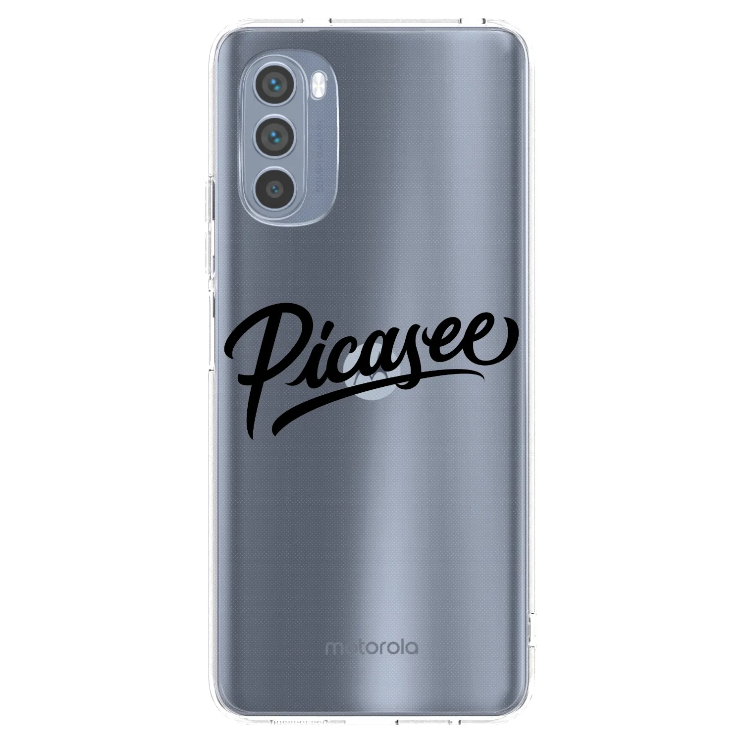 Picasee διαφανής θήκη σιλικόνης Motorola Moto G62 - Picasee - old logo - black