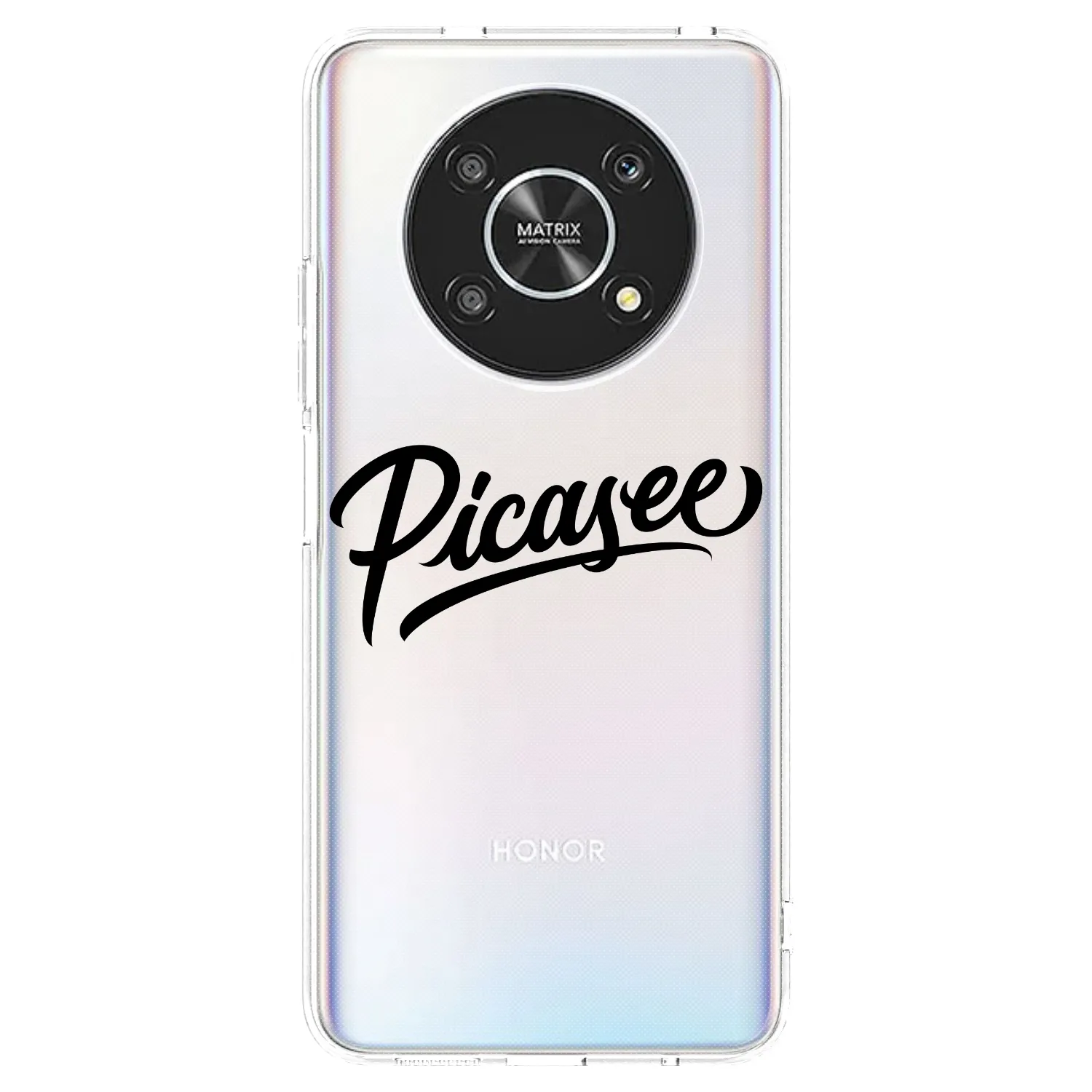 Picasee διαφανής θήκη σιλικόνης Honor Magic4 Lite 5G - Picasee - old logo - black