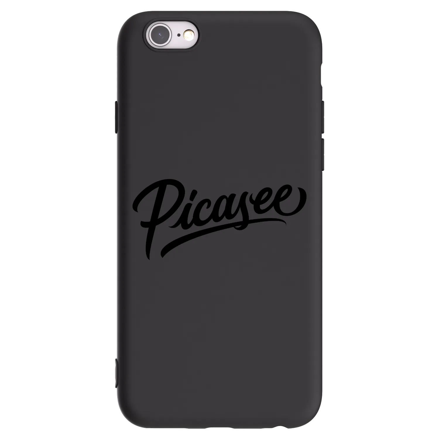 Picasee Μαύρη θήκη σιλικόνης για Apple iPhone 6/6S - Picasee - old logo - black