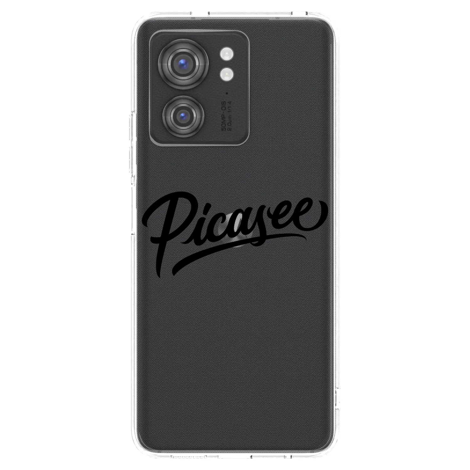 Picasee διαφανής θήκη σιλικόνης Motorola Edge 40 - Picasee - old logo - black