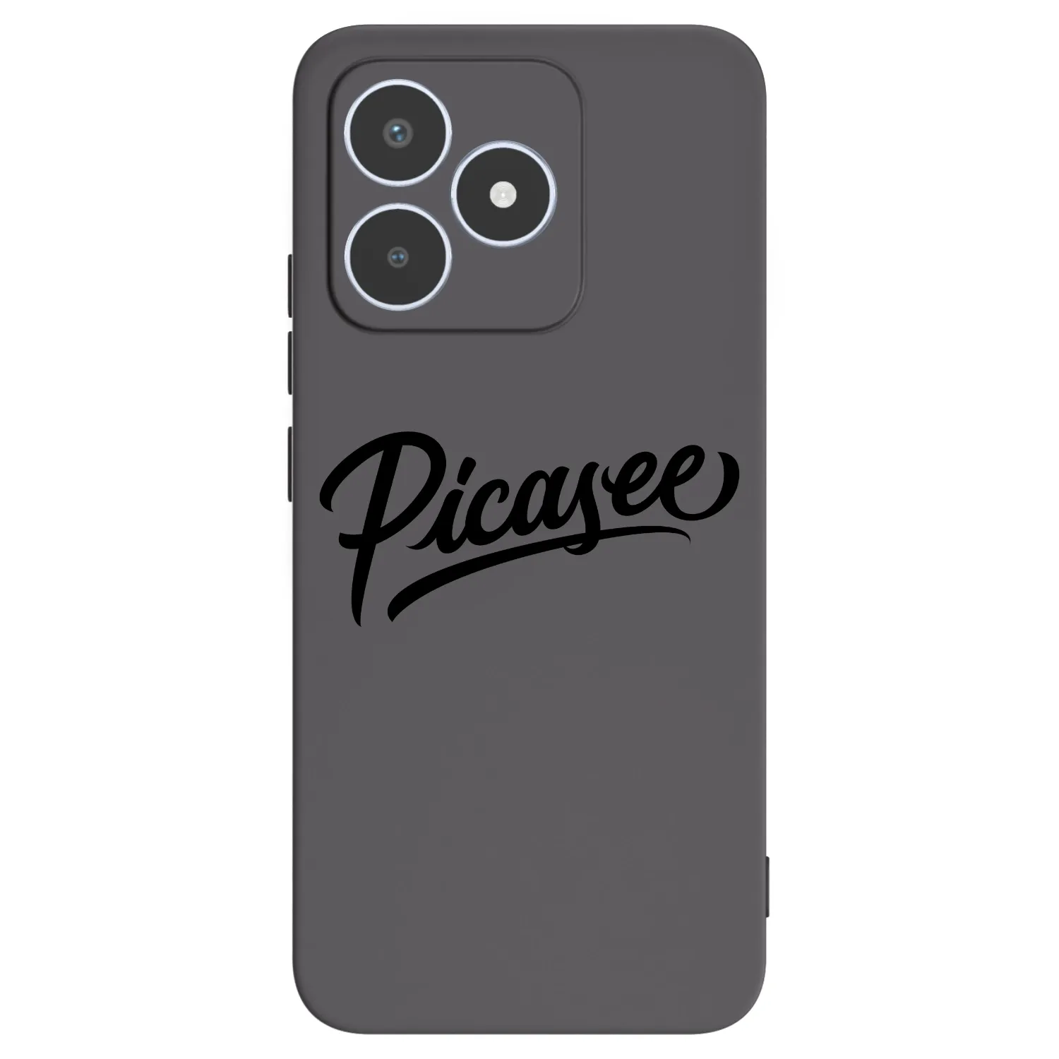 Picasee Μαύρη θήκη σιλικόνης για Realme C53 - Picasee - old logo - black