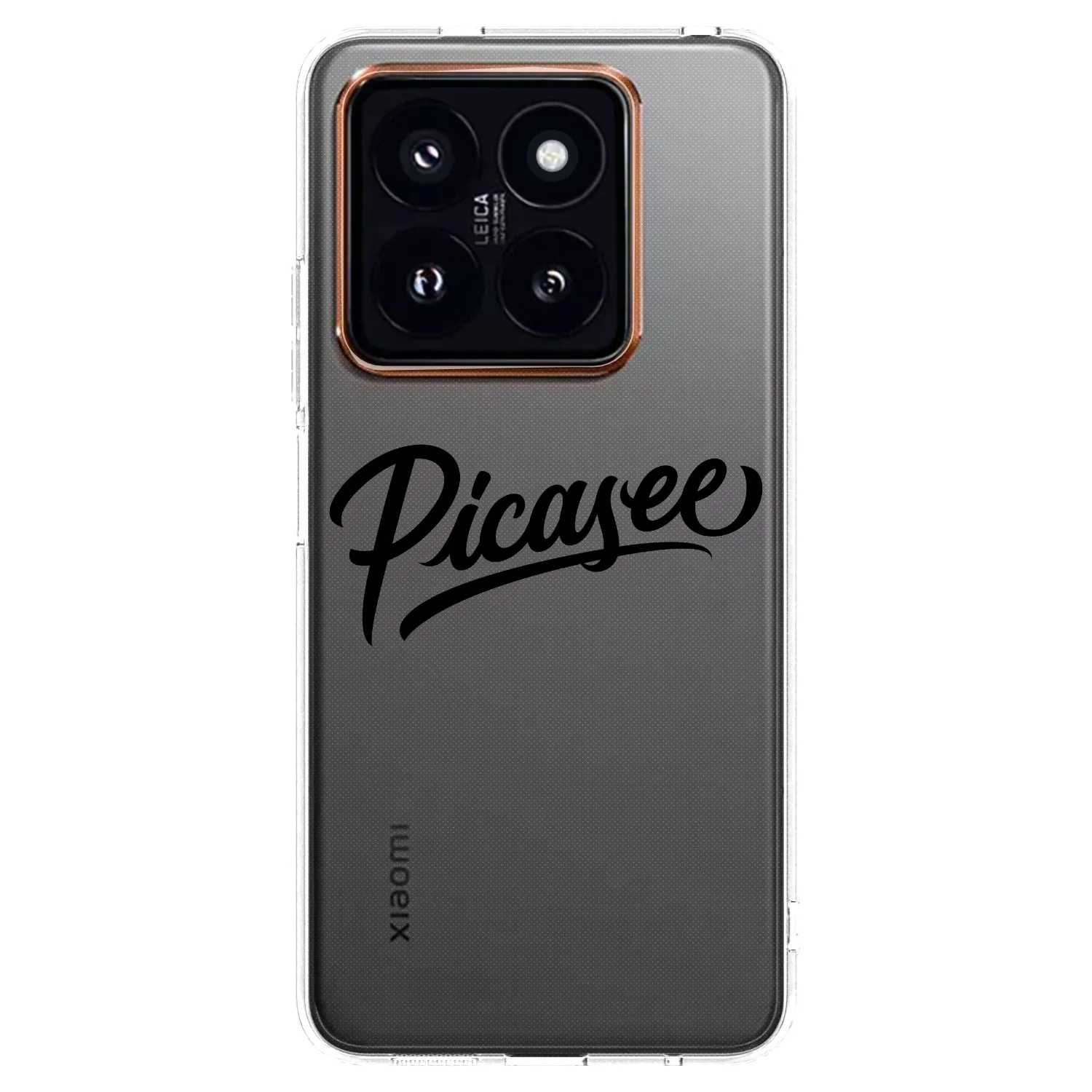 Picasee διαφανής θήκη σιλικόνης Xiaomi 14 Pro - Picasee - old logo - black