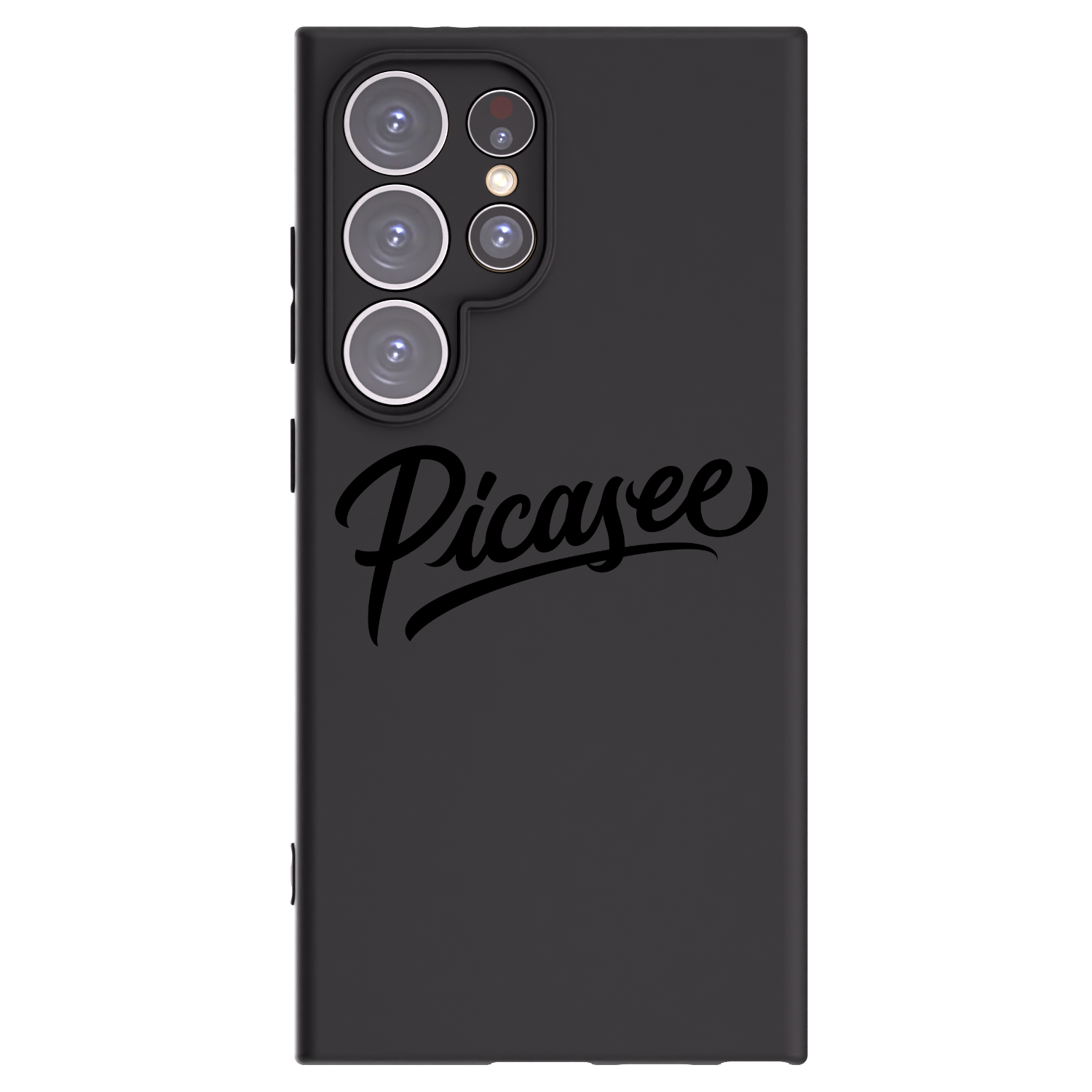 Picasee Μαύρη θήκη σιλικόνης για Samsung Galaxy S24 Ultra S928B 5G - Picasee - old logo - black
