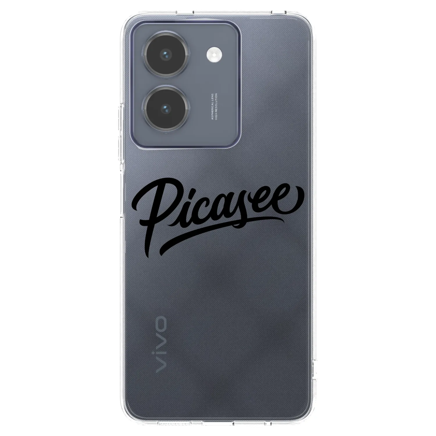 Picasee διαφανής θήκη σιλικόνης Vivo Y36 4G - Picasee - old logo - black