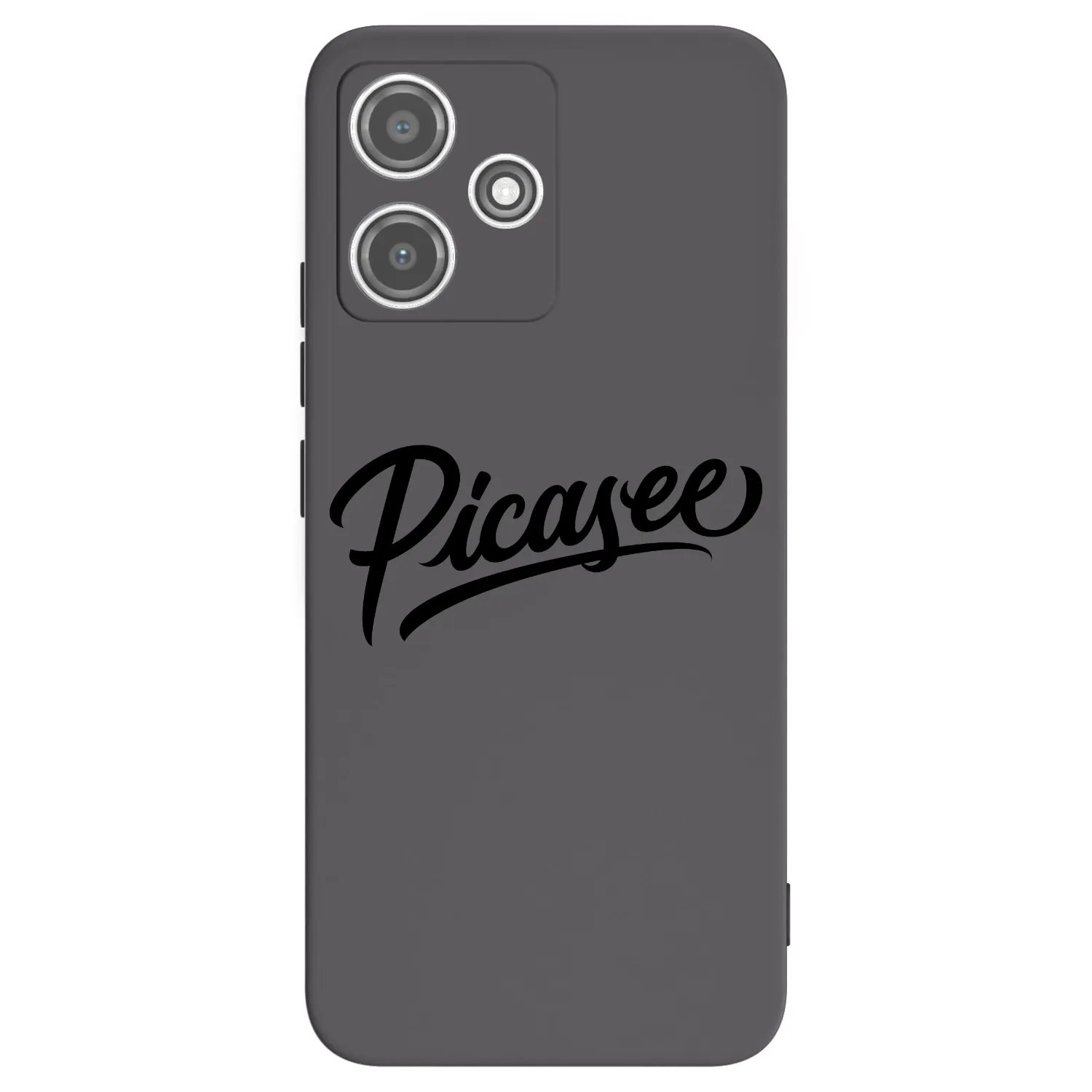 Picasee Μαύρη θήκη σιλικόνης για Xiaomi Redmi 12 5G - Picasee - old logo - black