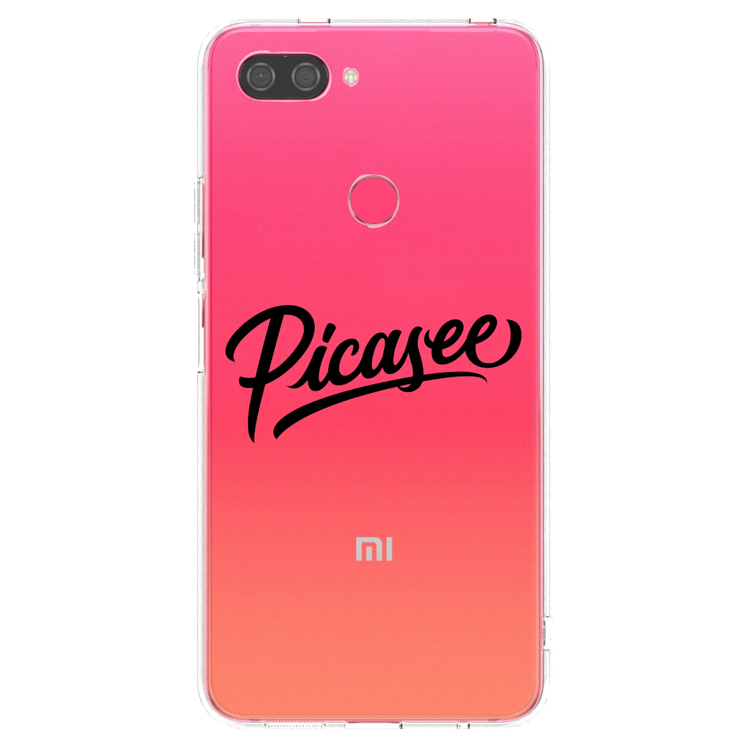 Picasee διαφανής θήκη σιλικόνης Xiaomi Mi 8 Lite - Picasee - old logo - black