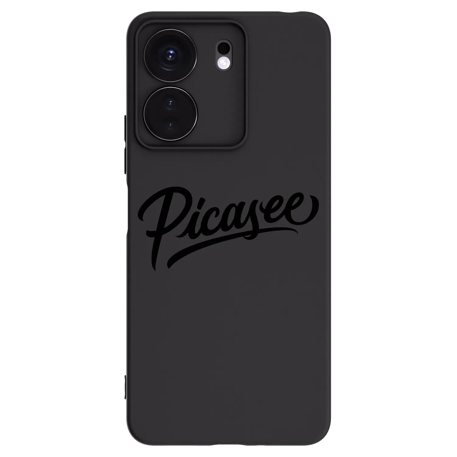 Picasee Μαύρη θήκη σιλικόνης για Xiaomi Redmi 13C 4G - Picasee - old logo - black