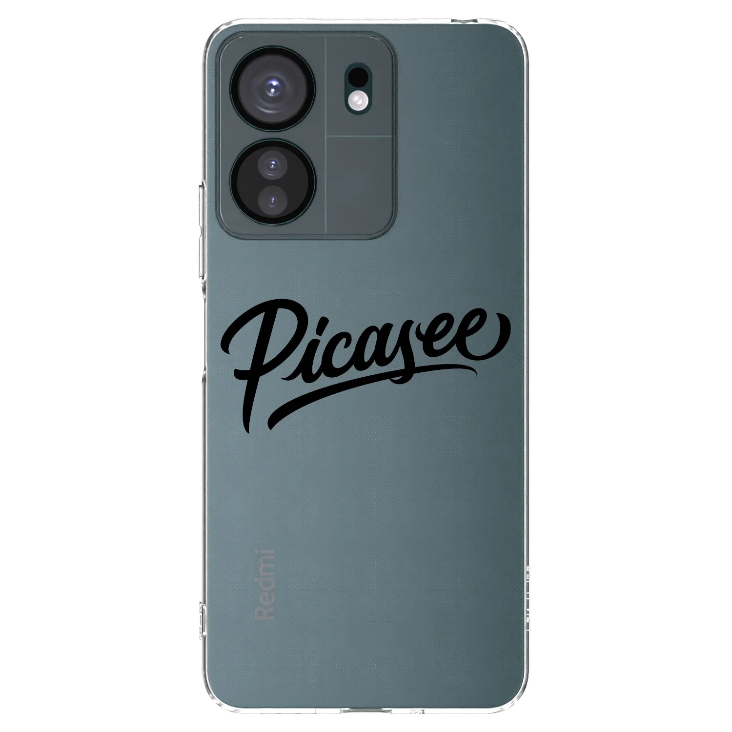 Picasee διαφανής θήκη σιλικόνης Xiaomi Redmi 13C 4G - Picasee - old logo - black