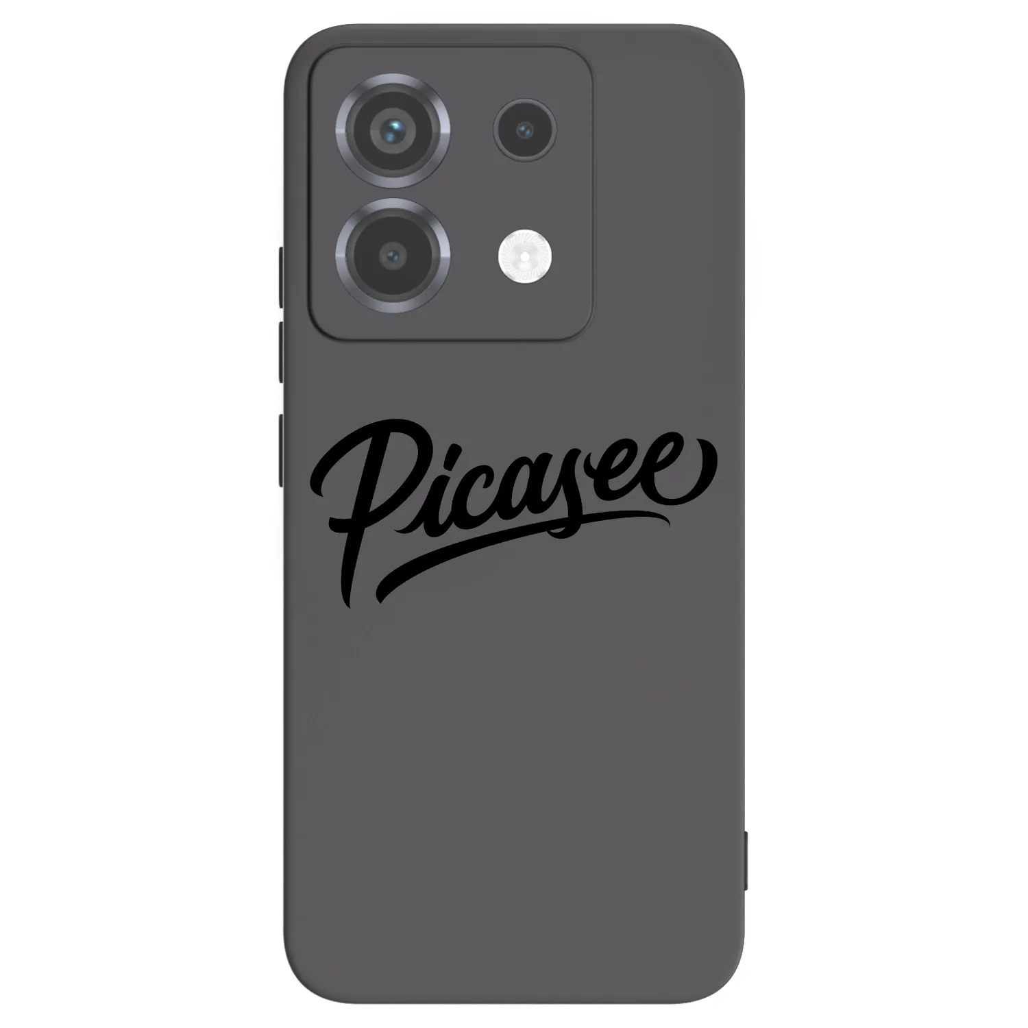 Picasee Μαύρη θήκη σιλικόνης για Xiaomi Poco X6 - Picasee - old logo - black
