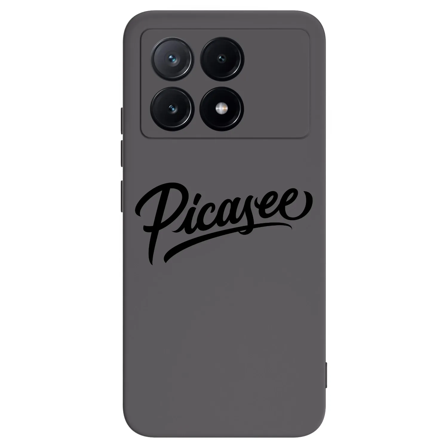 Picasee Μαύρη θήκη σιλικόνης για Xiaomi Poco X6 Pro - Picasee - old logo - black
