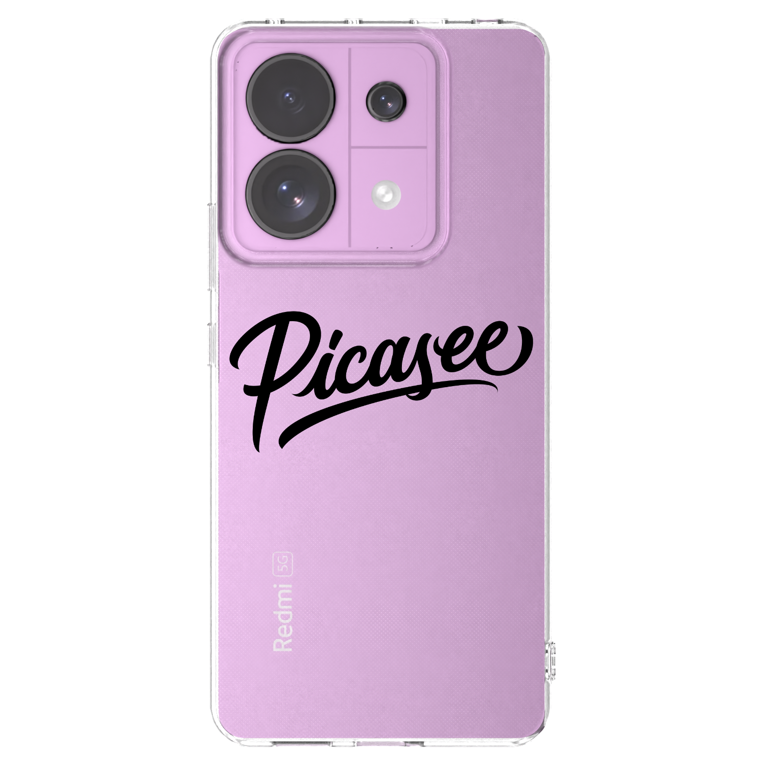 Picasee διαφανής θήκη σιλικόνης Xiaomi Redmi Note 13 Pro 5G - Picasee - old logo - black