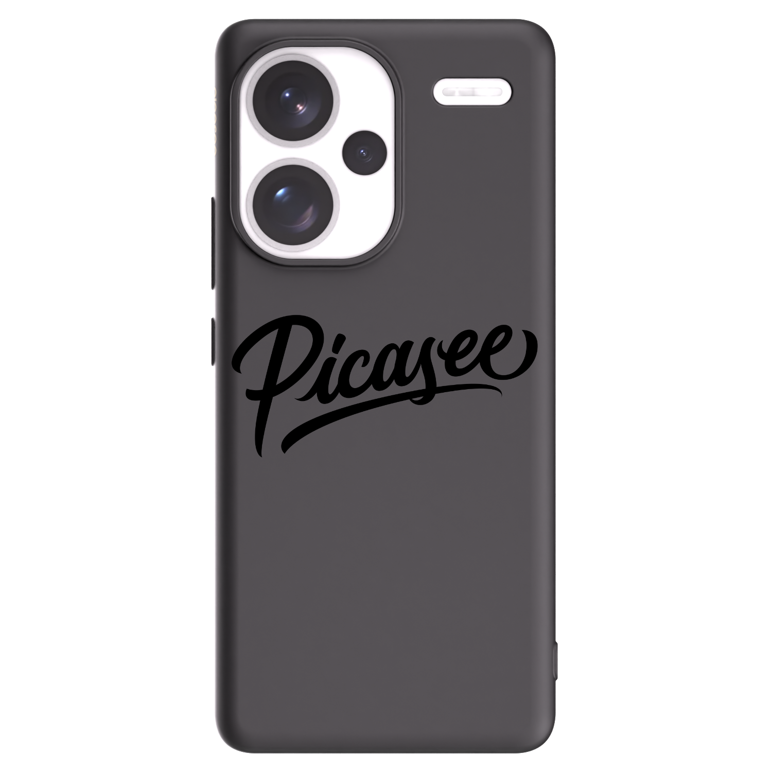 Picasee Μαύρη θήκη σιλικόνης για Xiaomi Redmi Note 13 Pro+ 5G - Picasee - old logo - black