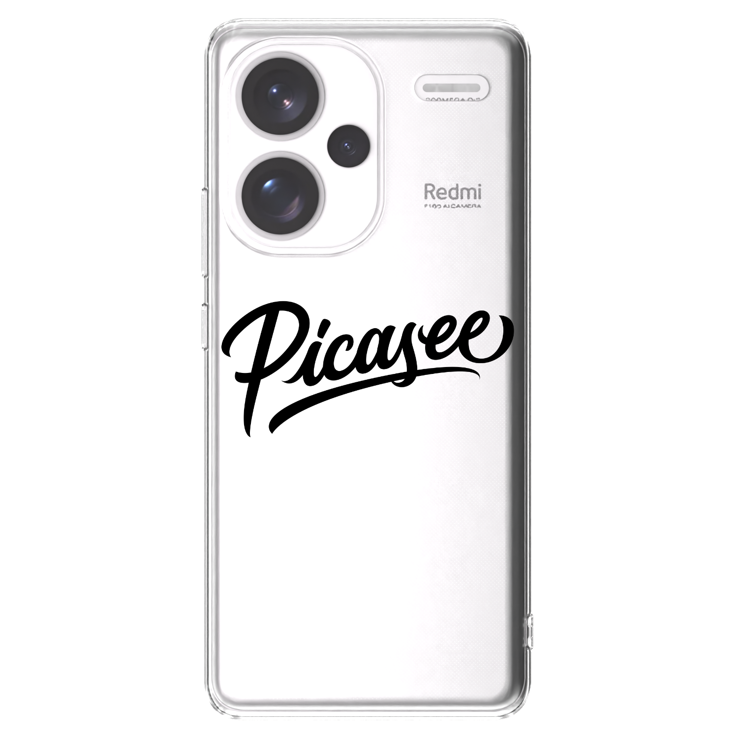 Picasee διαφανής θήκη σιλικόνης Xiaomi Redmi Note 13 Pro+ 5G - Picasee - old logo - black