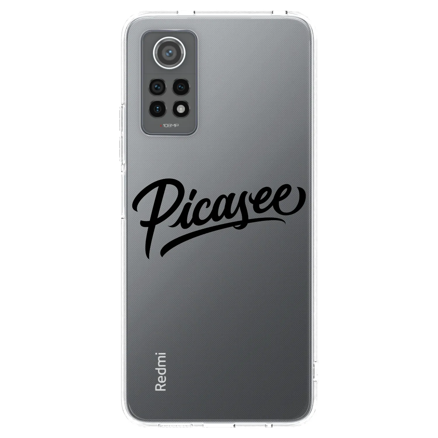 Picasee διαφανής θήκη σιλικόνης Xiaomi Redmi Note 12 Pro 4G - Picasee - old logo - black